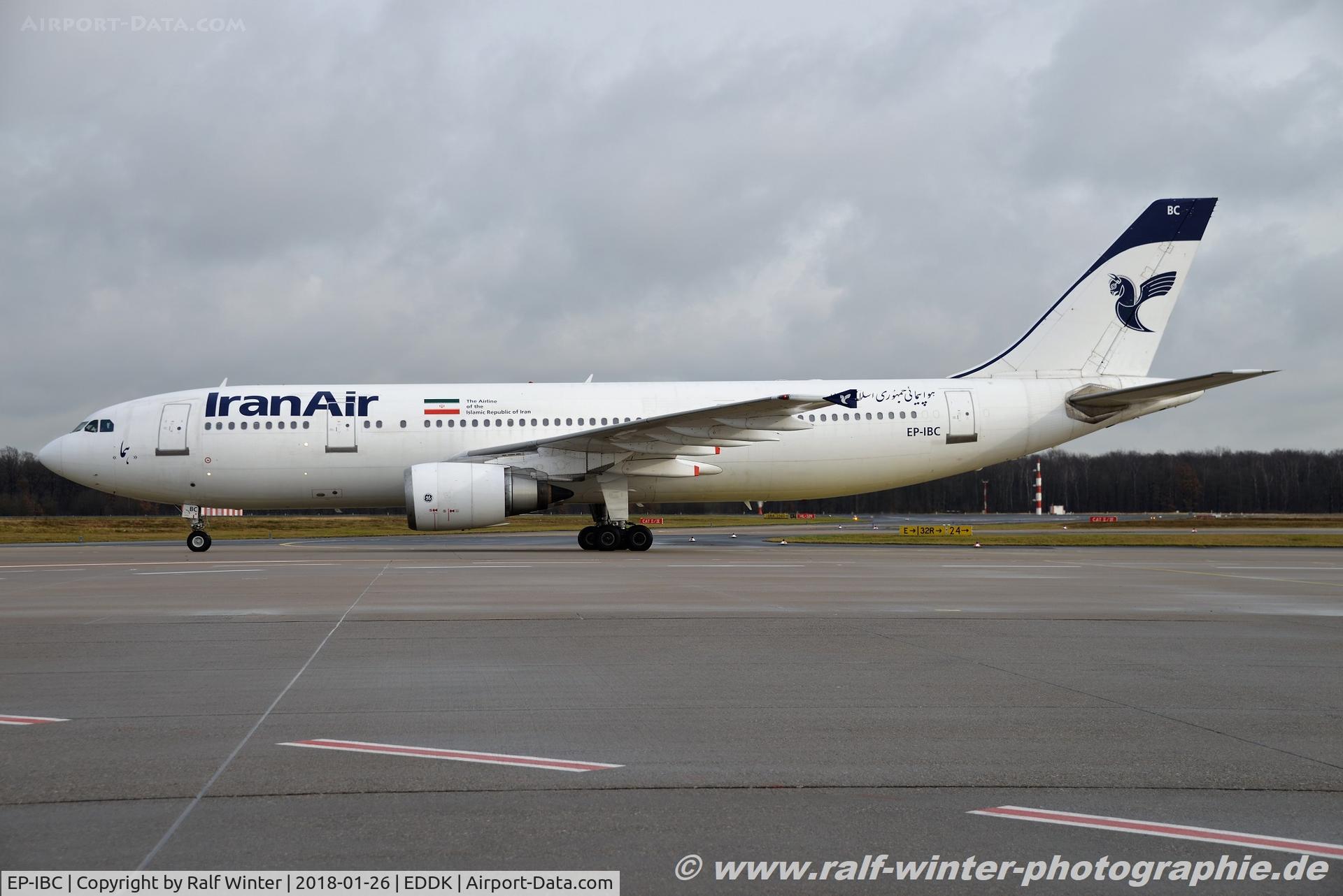EP-IBC, 1992 Airbus A300B4-605R C/N 632, Airbus A300-605R - IR IRA Iran Air - 632 - EP-IBC - 26.01.2018 - CGN