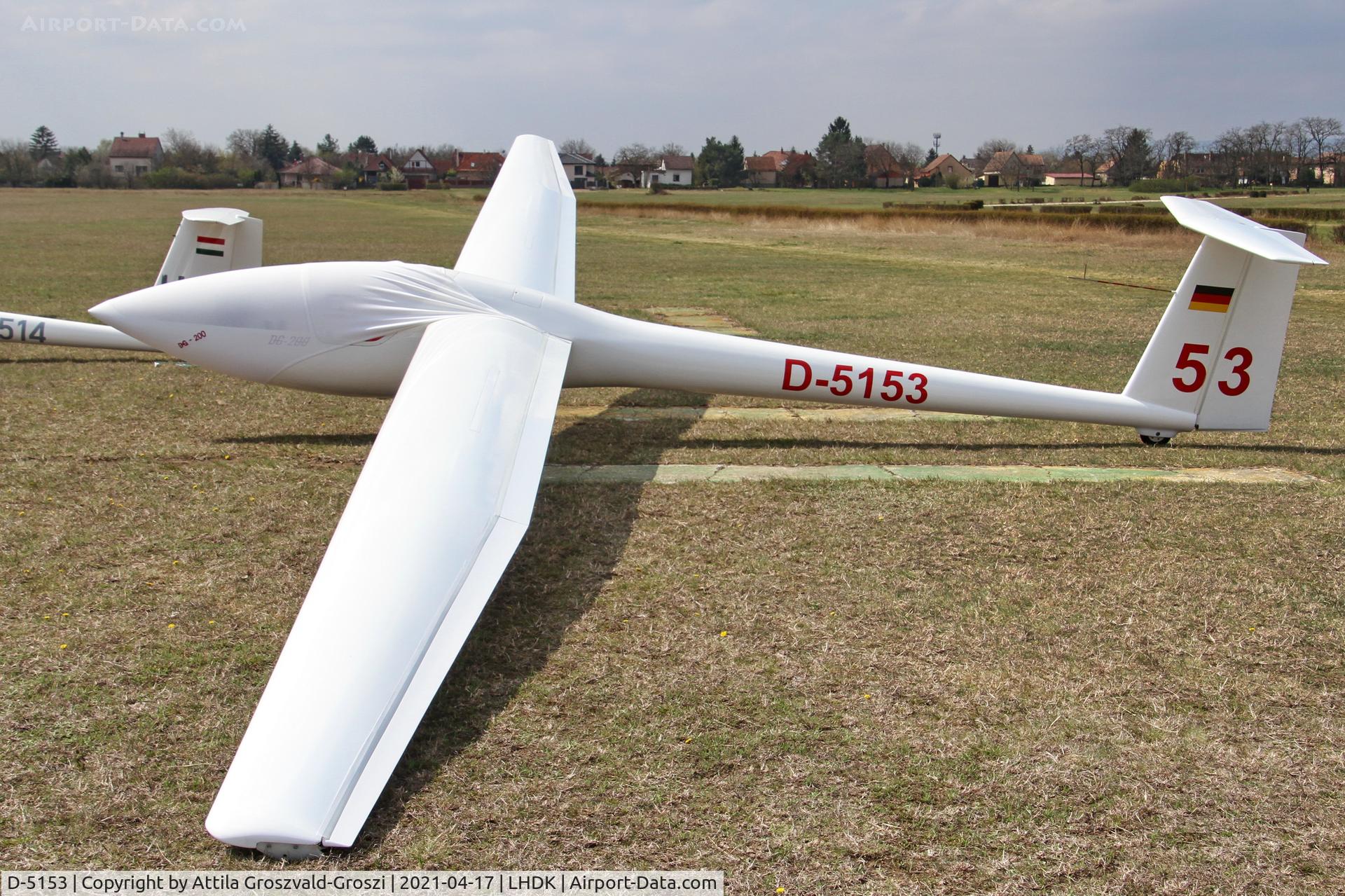 D-5153, Glaser-Dirks DG-200 C/N 2-79, LHDK . Dunakeszi Airport, Hungary