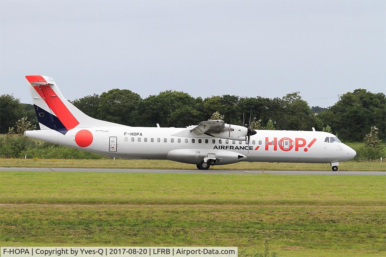 F-HOPA, 2013 ATR 72-600 C/N 1042, ATR 72-600, Taxiing rwy 25L, Brest-Bretagne airport (LFRB-BES)