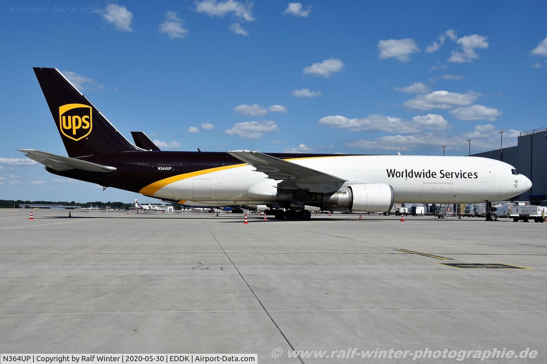 N364UP, 2004 Boeing 767-346/ER C/N 33845, Boeing 767-346ER(BCF) - 5X UPS United Parcel Service - 33845 - N364UP - 30.05.2020 - CGN