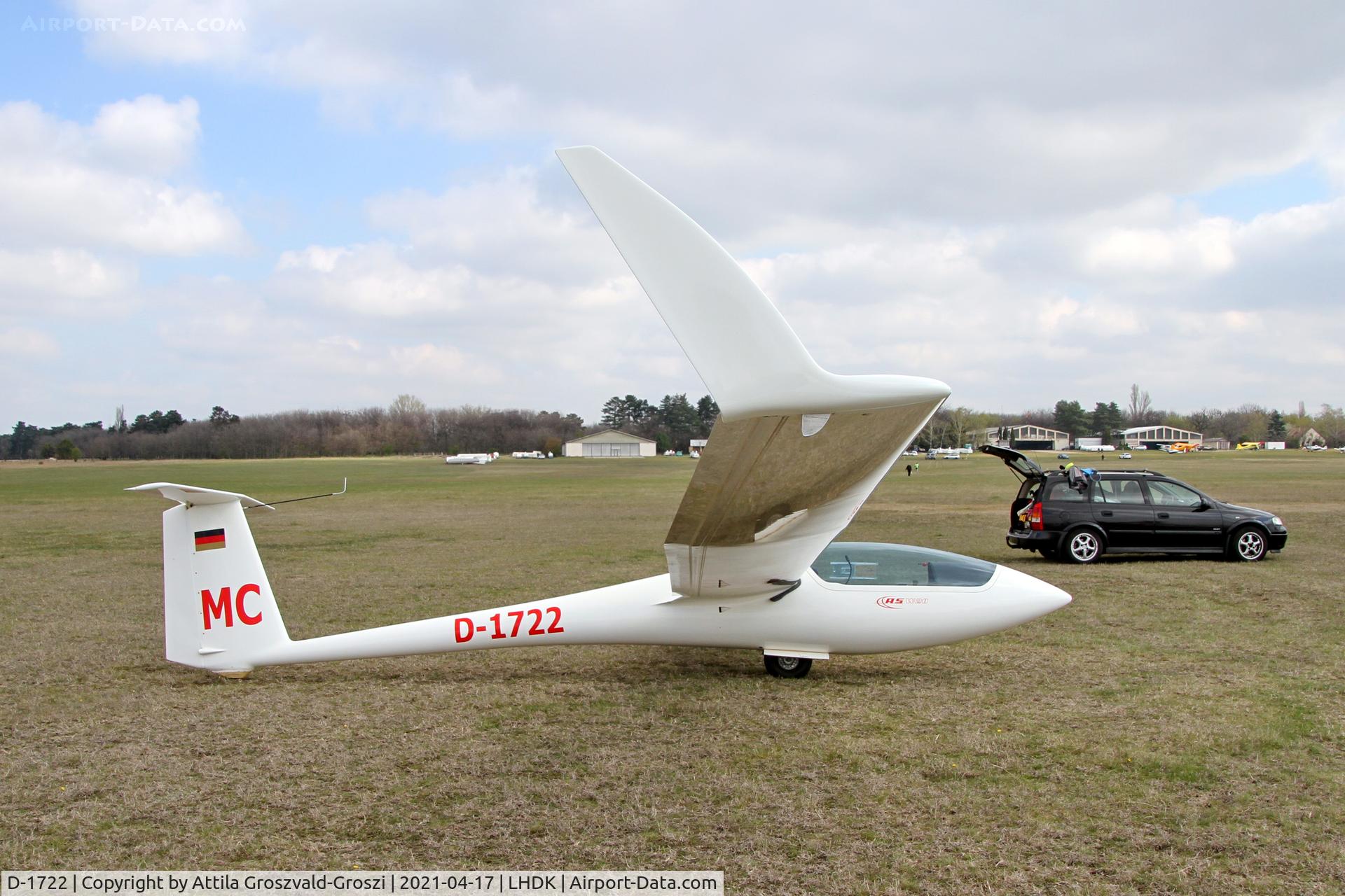 D-1722, 1986 Schleicher ASW 20 C/N 20481, LHDK . Dunakeszi Airport, Hungary