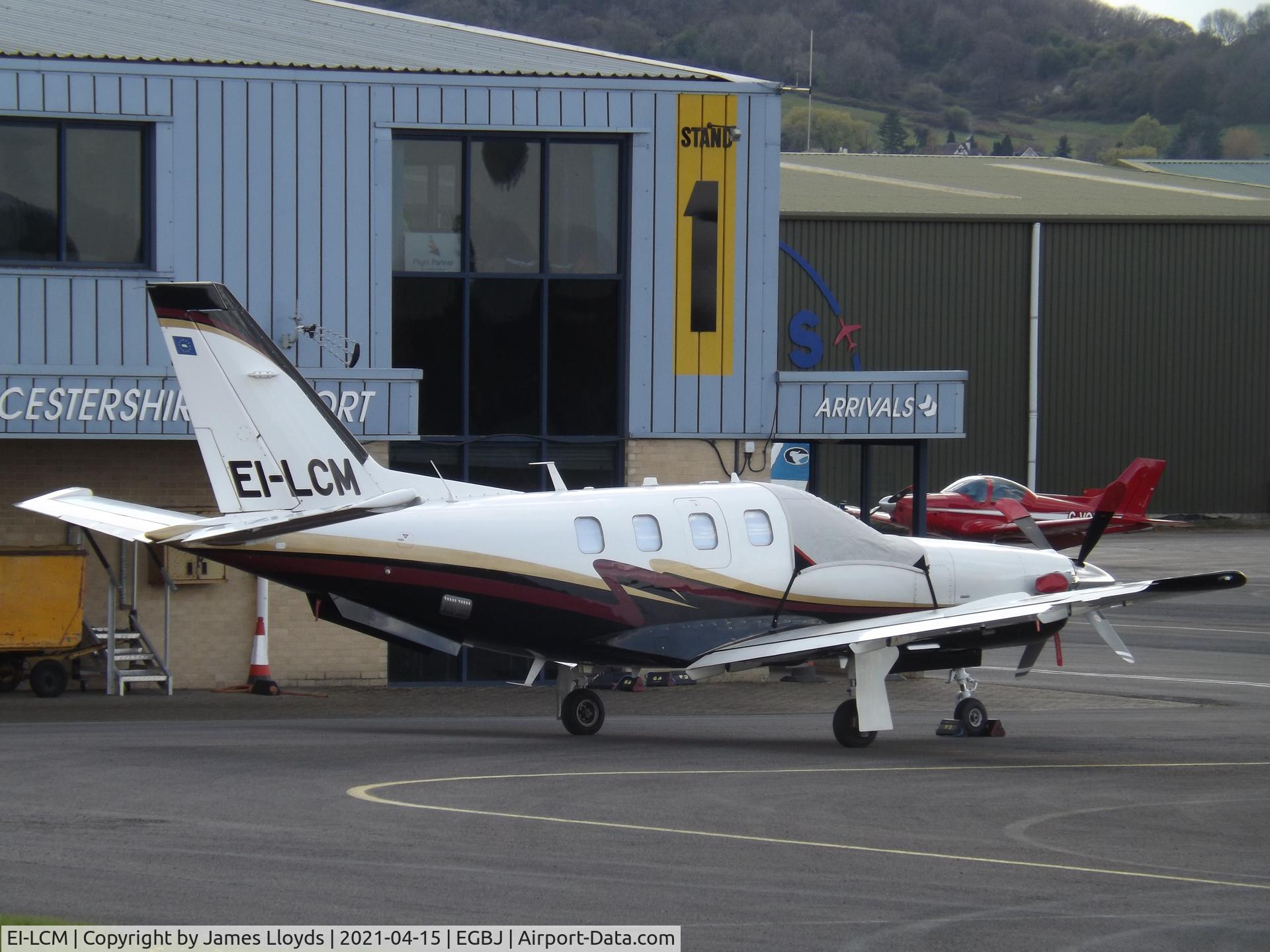 EI-LCM, 2008 Socata TBM-700 C/N 436, At Gloucestershire Airport.