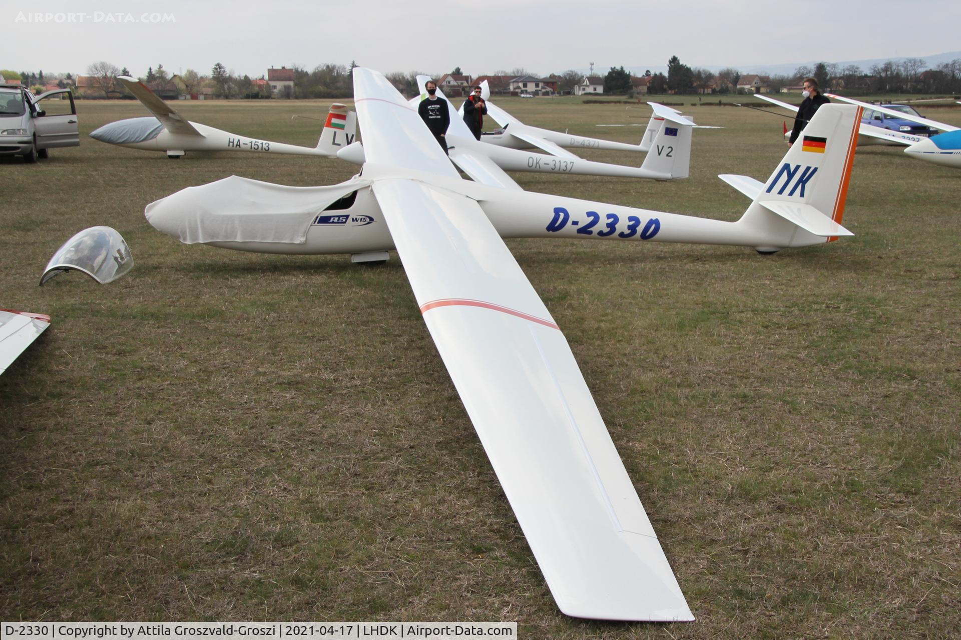D-2330, 1971 Schleicher ASW-15 C/N 15172, LHDK . Dunakeszi Airport, Hungary
