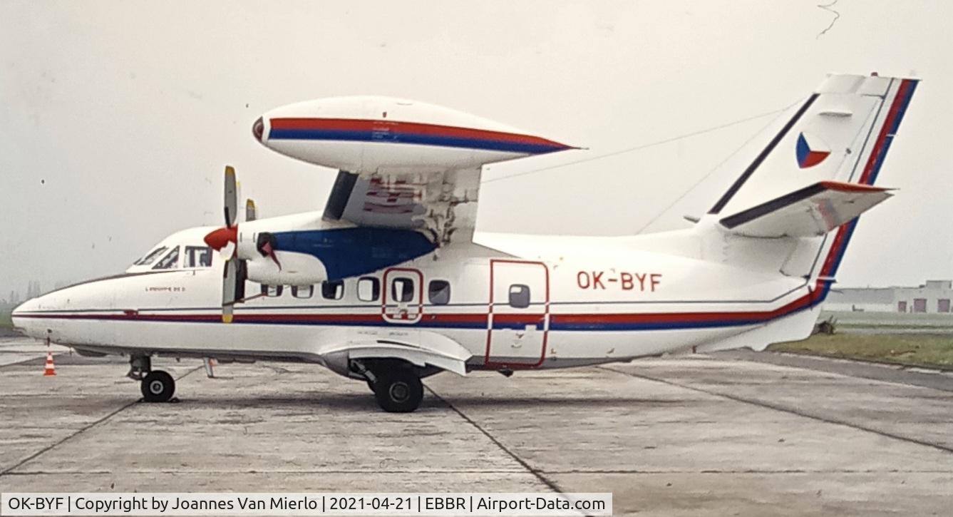 OK-BYF, 1991 Let L-410-UVP-E20 Turbolet C/N 922710, scan from slide