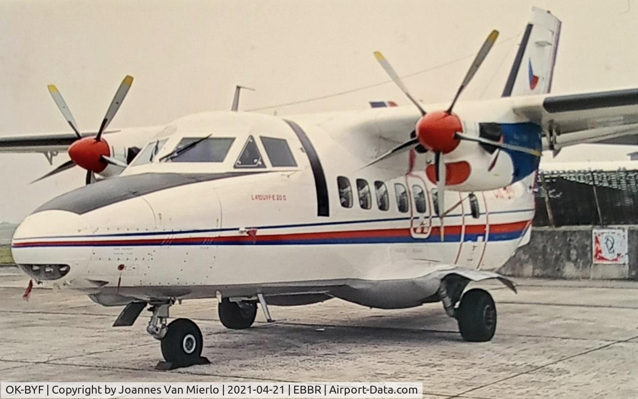 OK-BYF, 1991 Let L-410-UVP-E20 Turbolet C/N 922710, scan from slide