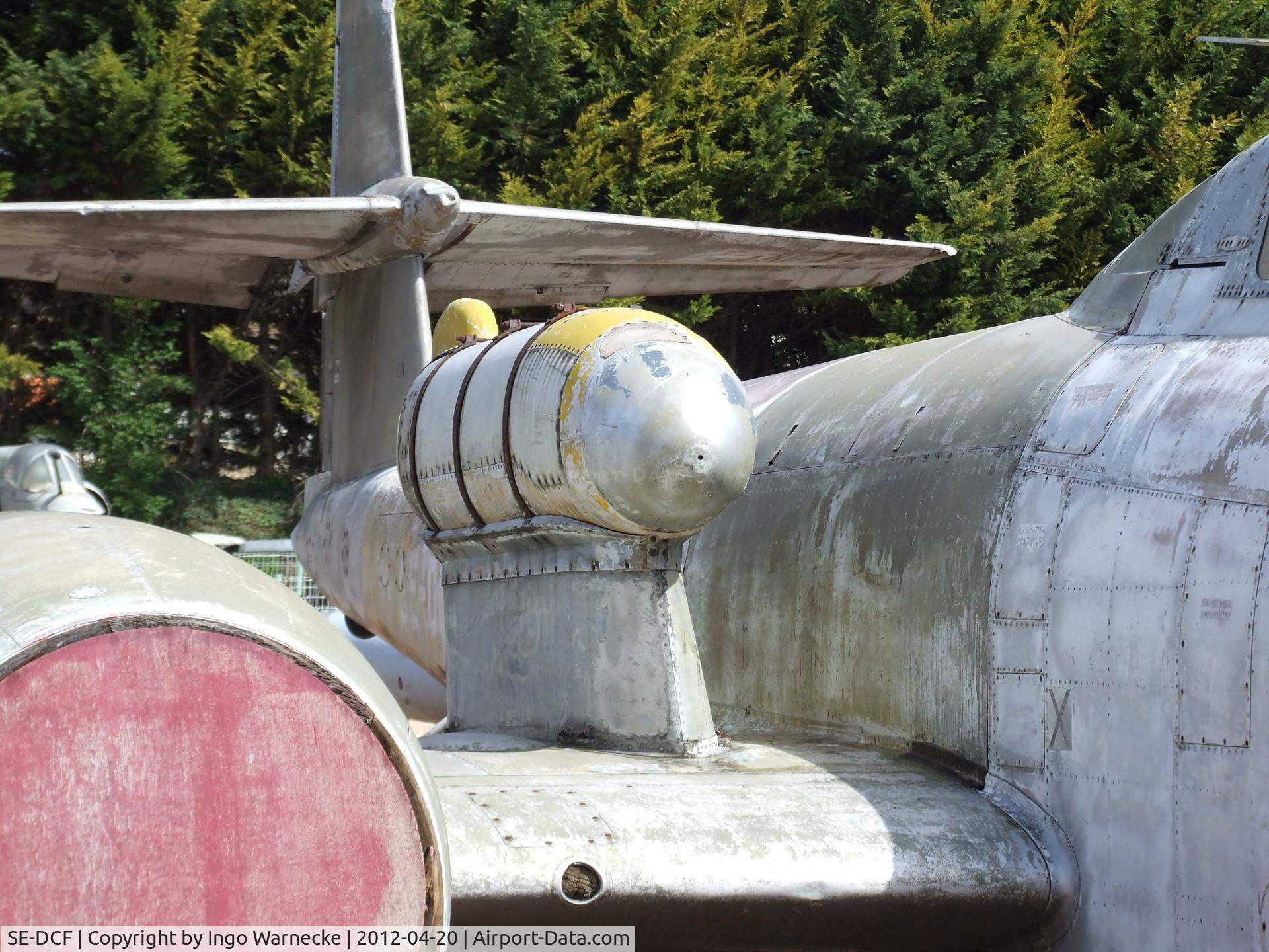 SE-DCF, 1953 Gloster Meteor TT.20 C/N AW5562, Gloster Meteor TT20 at the Musee de l'Aviation du Chateau, Savigny-les-Beaune