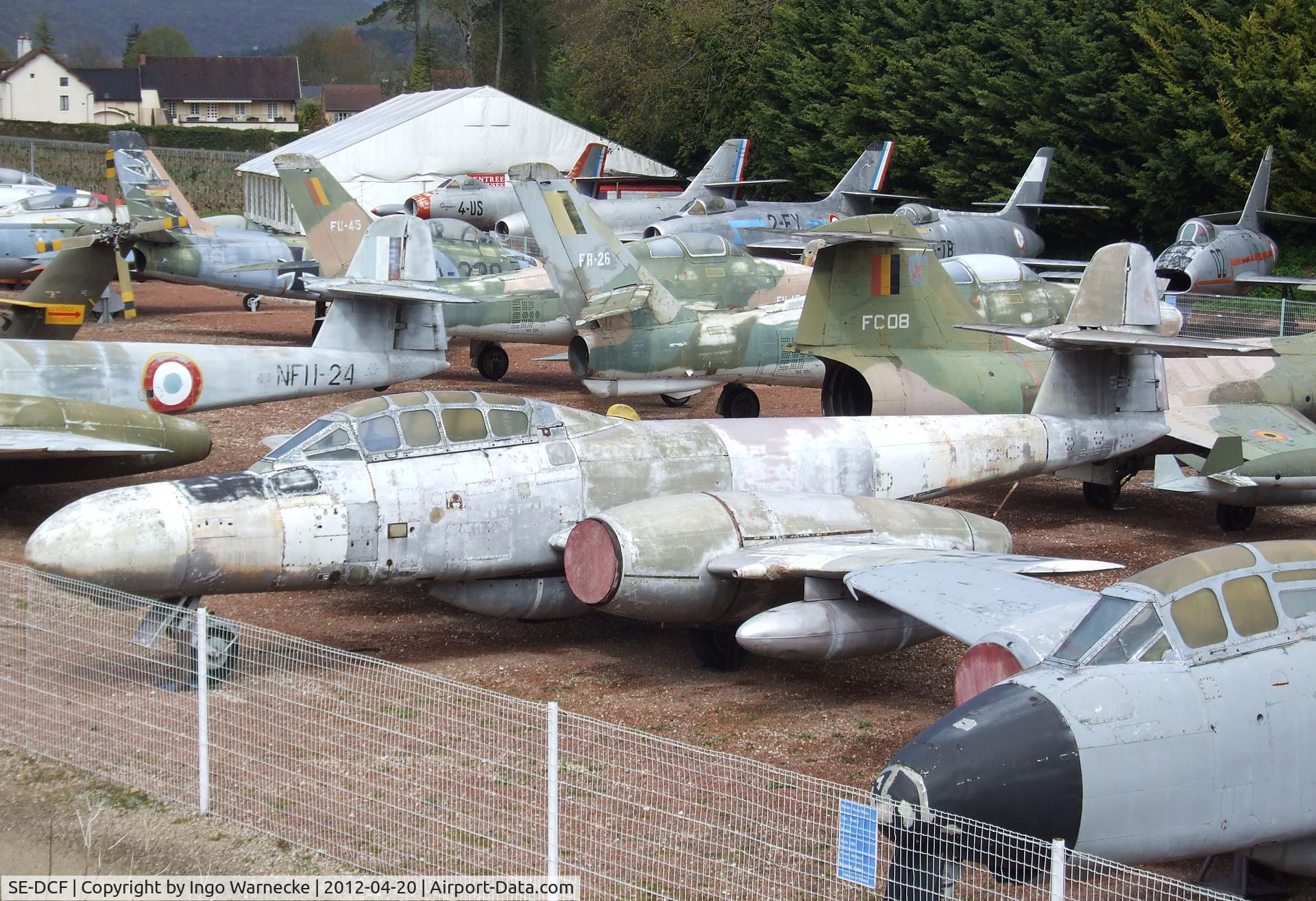 SE-DCF, 1953 Gloster Meteor TT.20 C/N AW5562, Gloster Meteor TT20 at the Musee de l'Aviation du Chateau, Savigny-les-Beaune