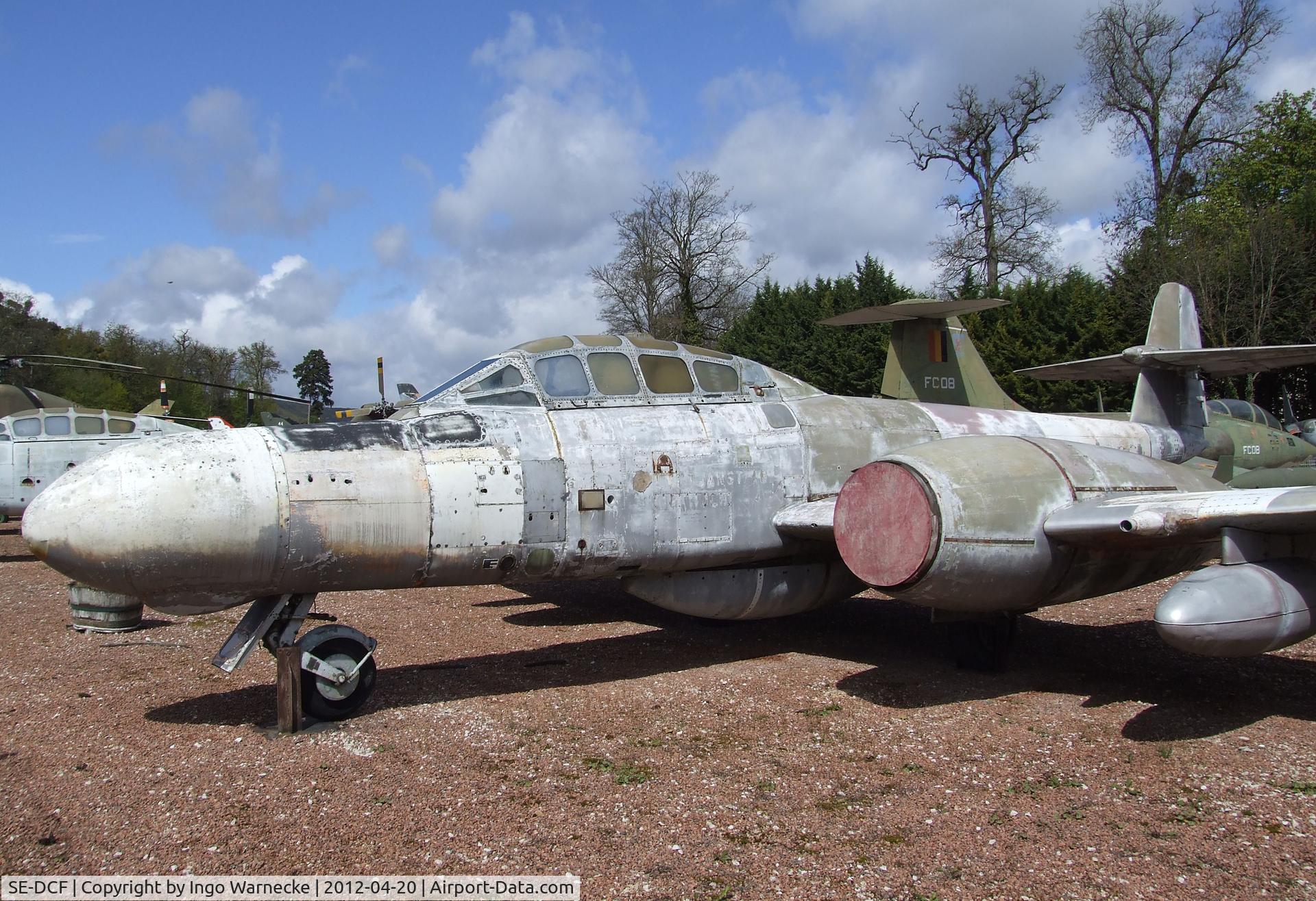 SE-DCF, 1953 Gloster Meteor TT.20 C/N AW5562, Gloster Meteor TT20 at the Musee de l'Aviation du Chateau, Savigny-les-Beaune
