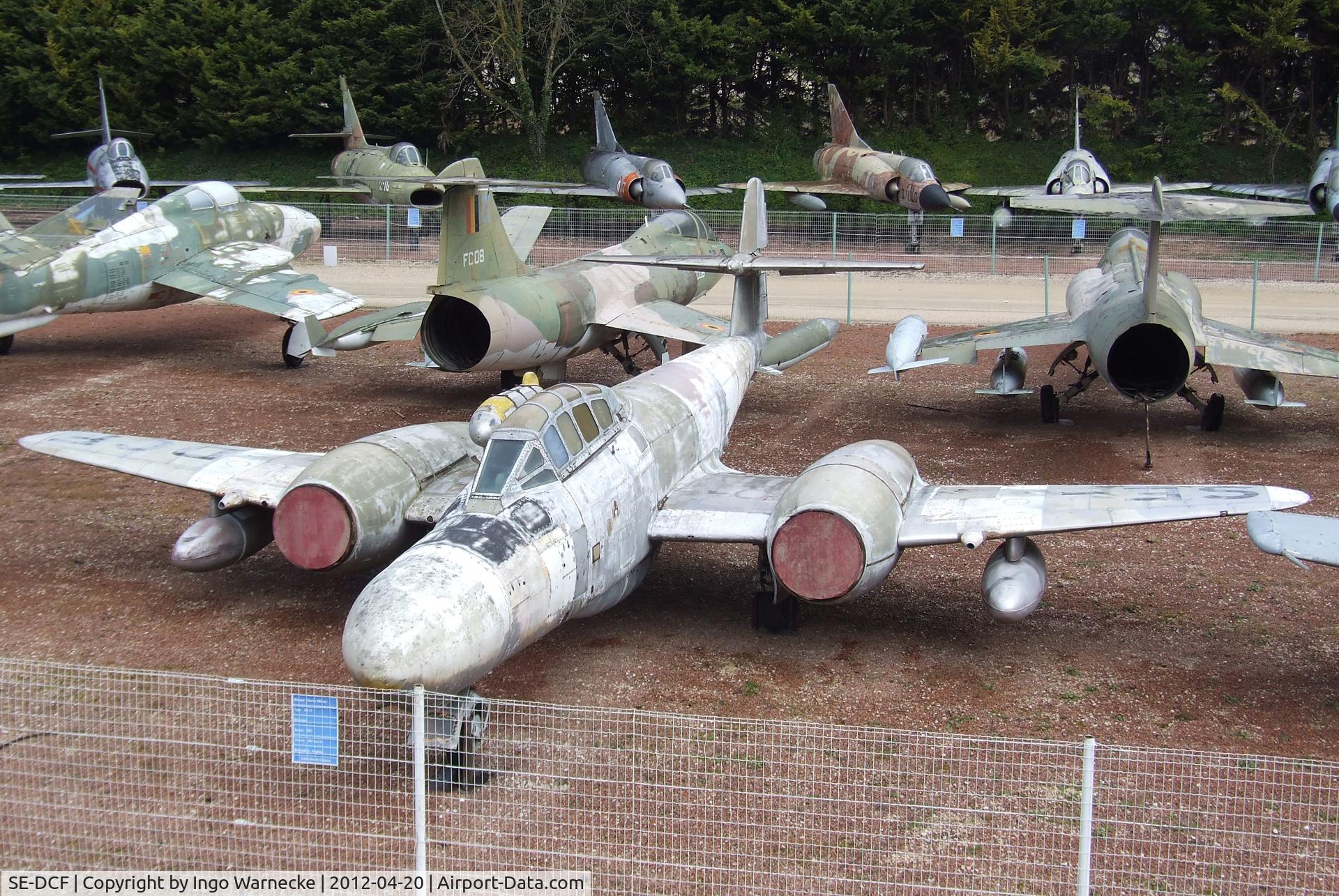 SE-DCF, 1953 Gloster Meteor TT.20 C/N AW5562, Gloster Meteor TT20 at the Musee de l'Aviation du Chateau, Savigny-les-Beaune