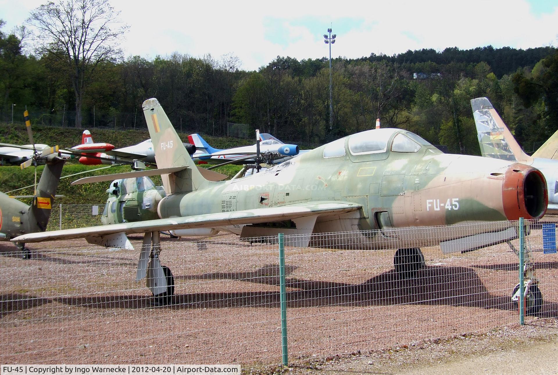 FU-45, Republic F-84F Thunderstreak C/N Not found (FU-45/52-7210), Republic F-84F Thunderstreak at the Musee de l'Aviation du Chateau, Savigny-les-Beaune