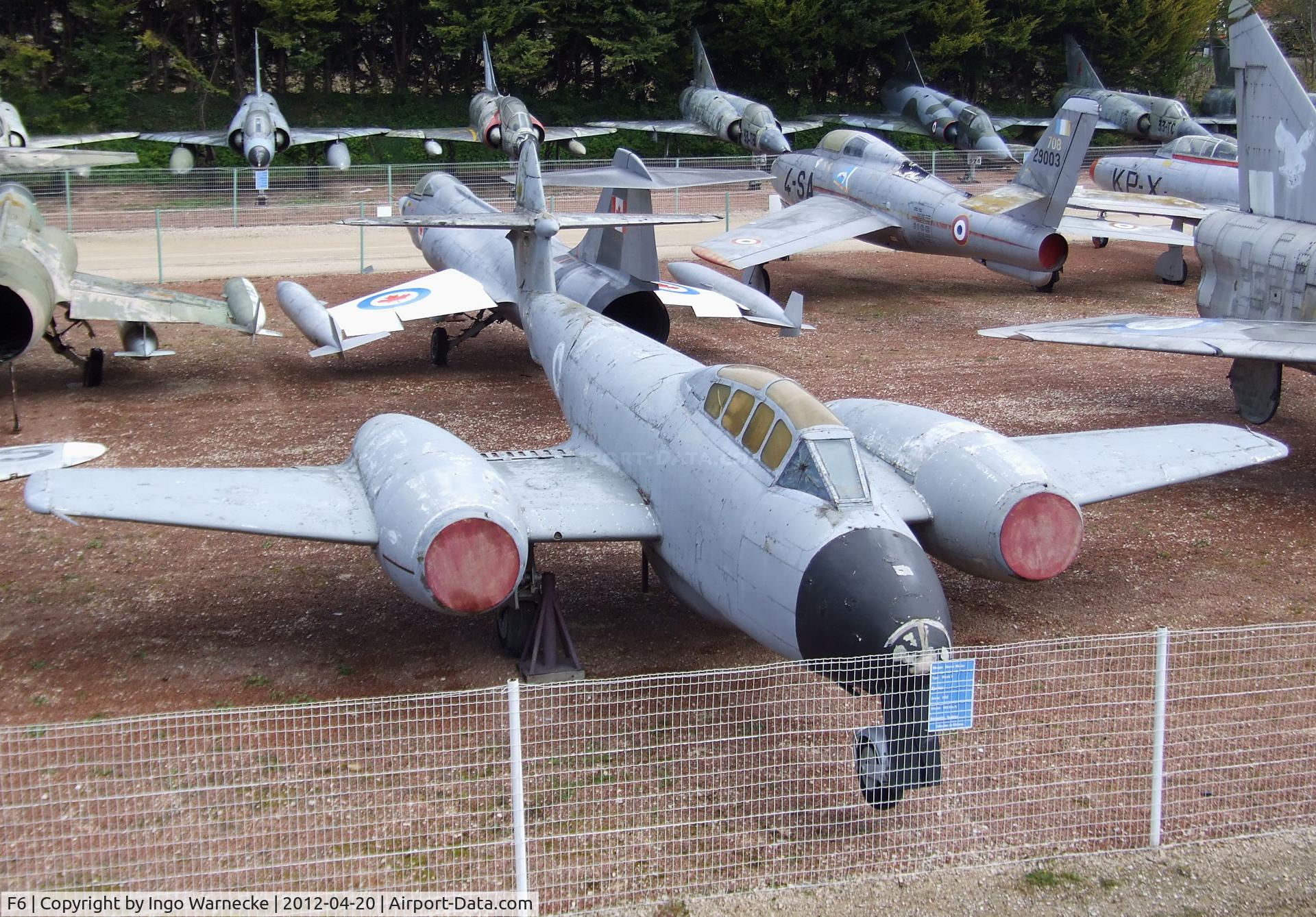 F6, Gloster Meteor T.7 C/N Not found F6/WA607, Gloster Meteor T7 at the Musee de l'Aviation du Chateau, Savigny-les-Beaune