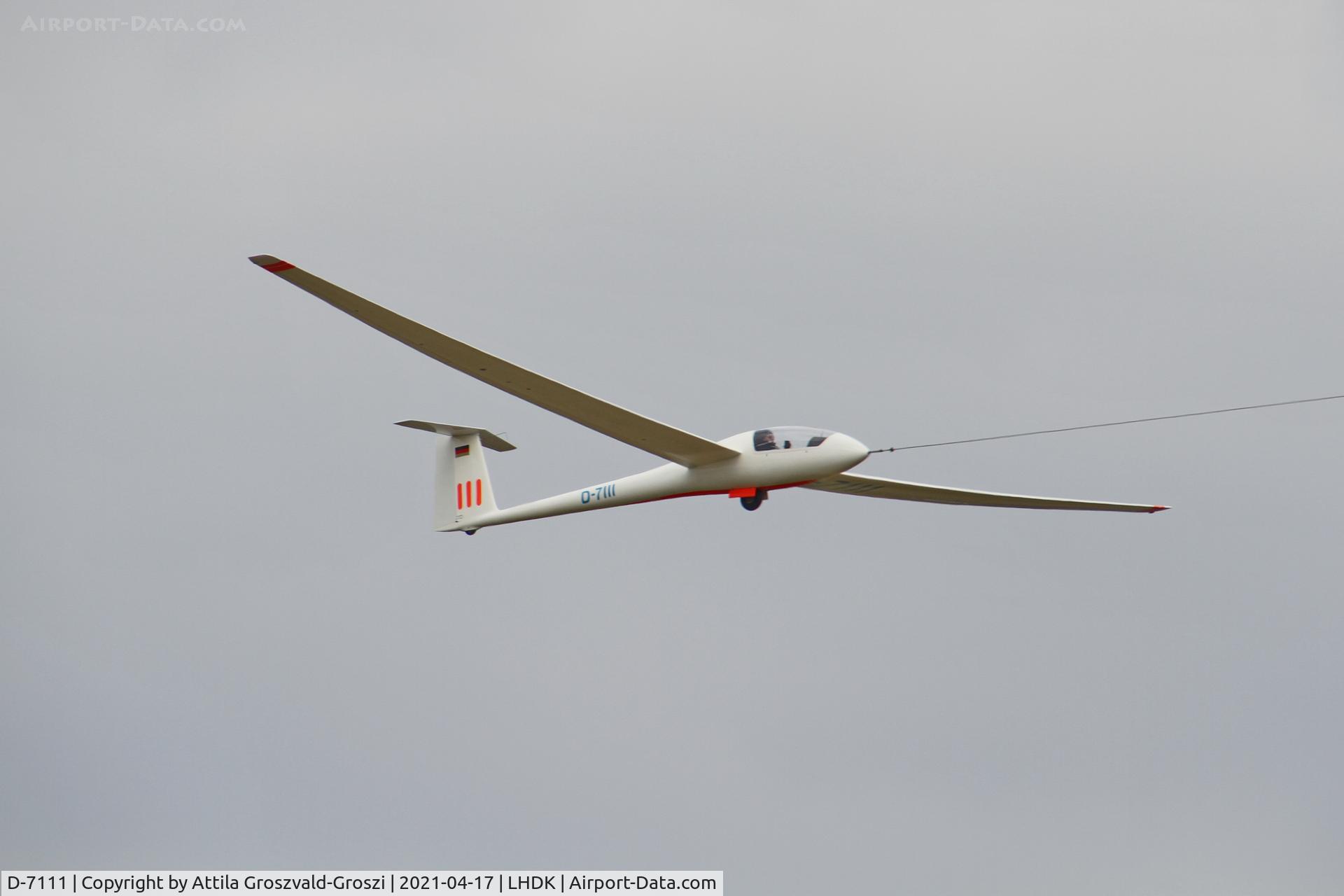 D-7111, Schempp-Hirth Nimbus 2 C/N 21, LHDK . Dunakeszi Airport, Hungary
