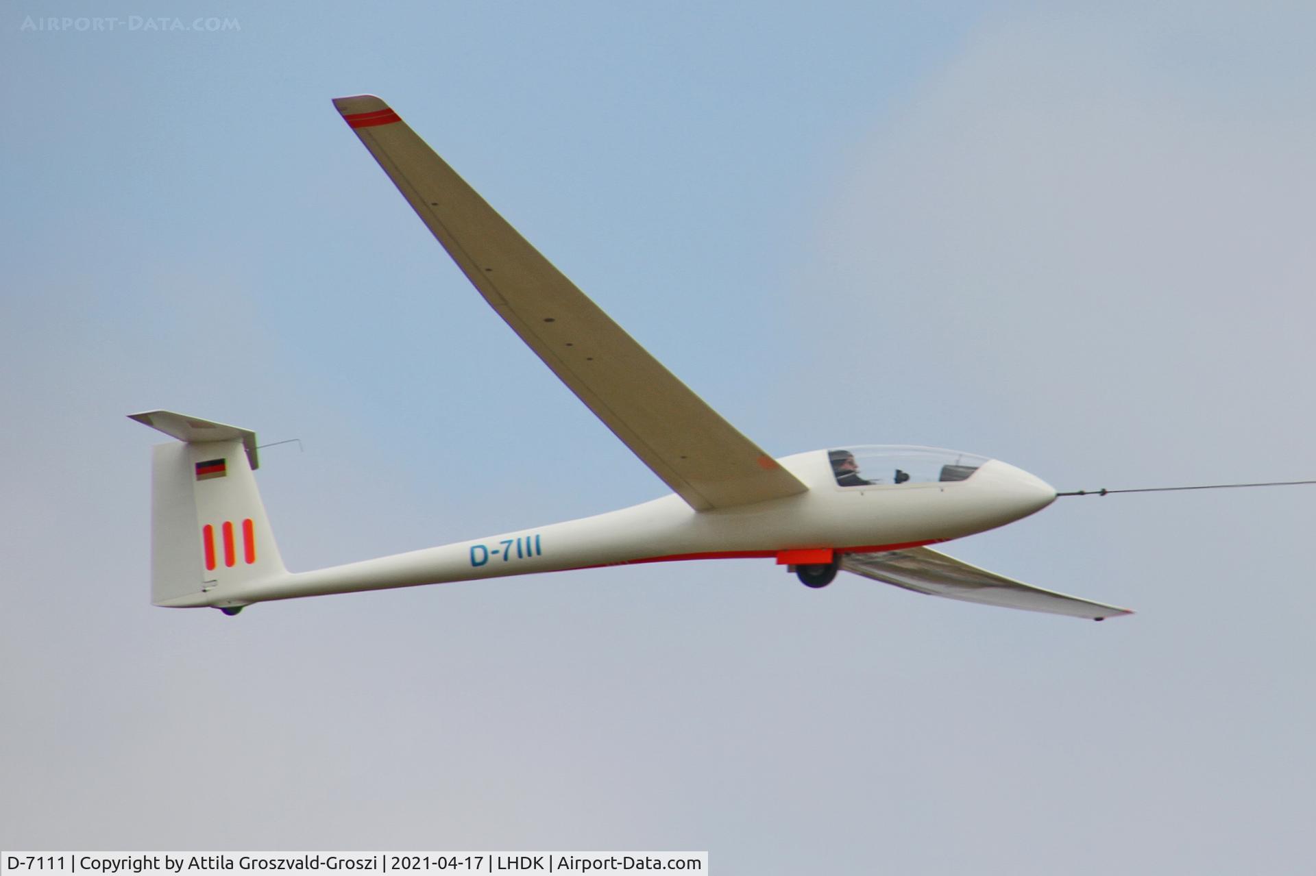D-7111, Schempp-Hirth Nimbus 2 C/N 21, LHDK . Dunakeszi Airport, Hungary