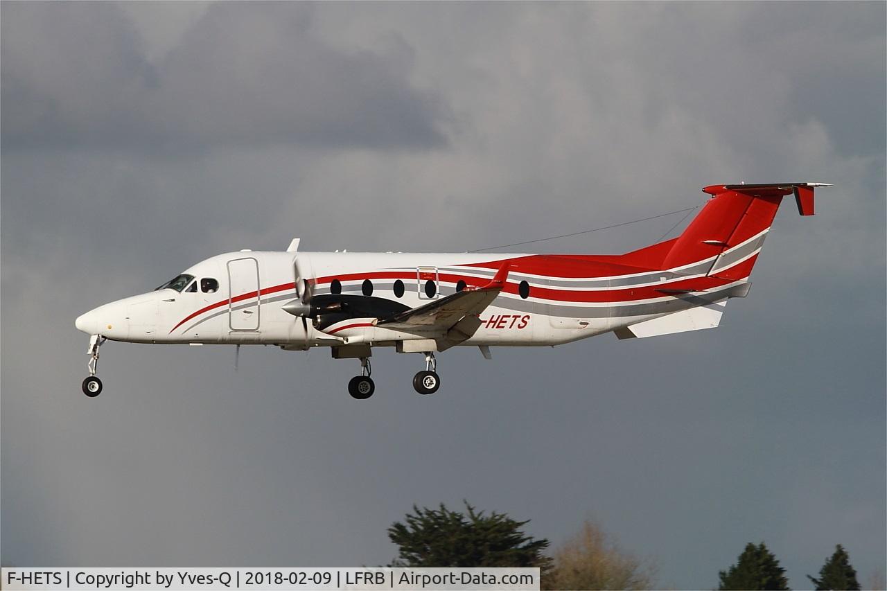 F-HETS, 1999 Raytheon 1900D C/N UE-360, Raytheon Aircraft Company 1900D, On final rwy 25L, Brest-Bretagne Airport (LFRB-BES)