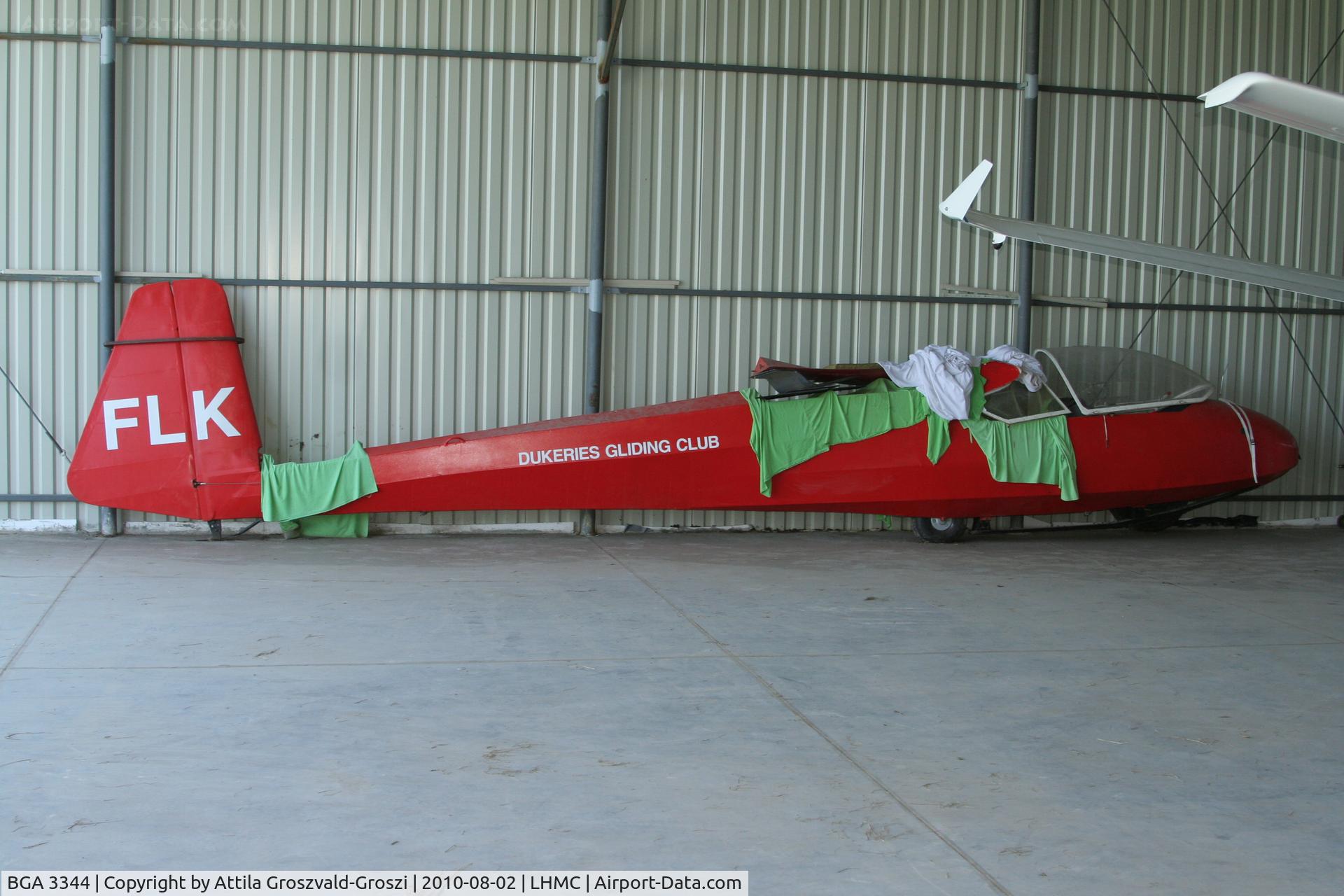 BGA 3344, 1961 Schleicher Ka-7 Rhonadler C/N 985, LHMC - Miskolc Airport, Hungary