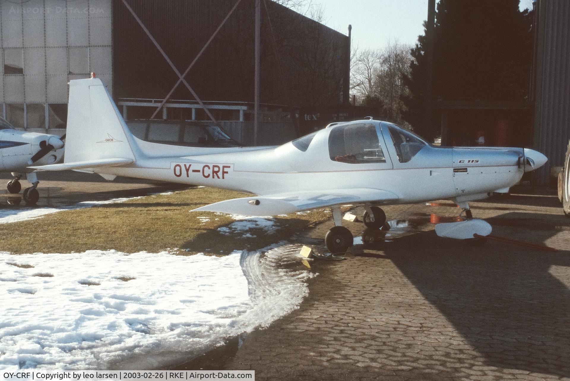 OY-CRF, 1988 Grob G-115 C/N 8033, Roskilde 26.2.2003