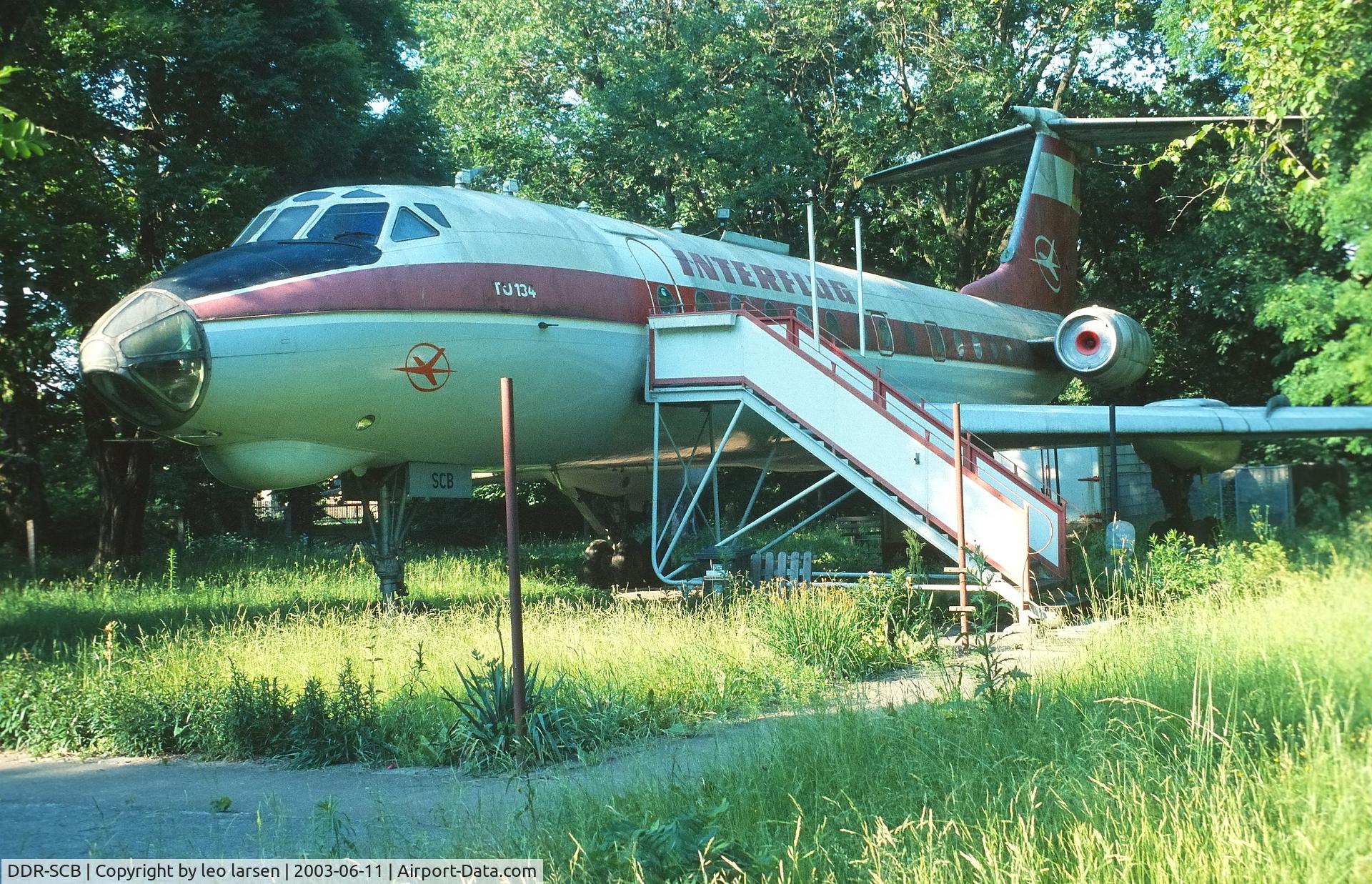 DDR-SCB, 1968 Tupolev Tu-134 C/N 8350503, Oschersleben Park 11.6.2003