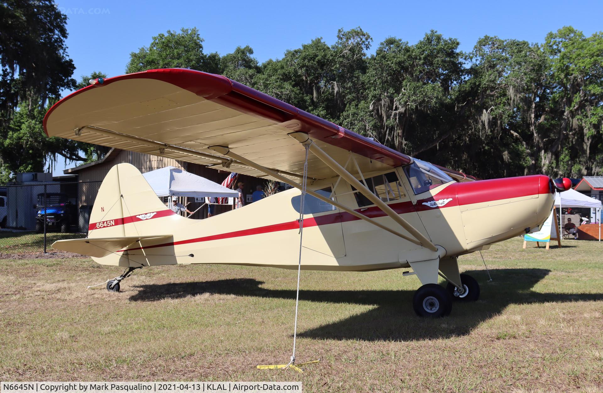 N6645N, 1952 Taylorcraft 15A C/N 5-13045, Taylorcraft 15A