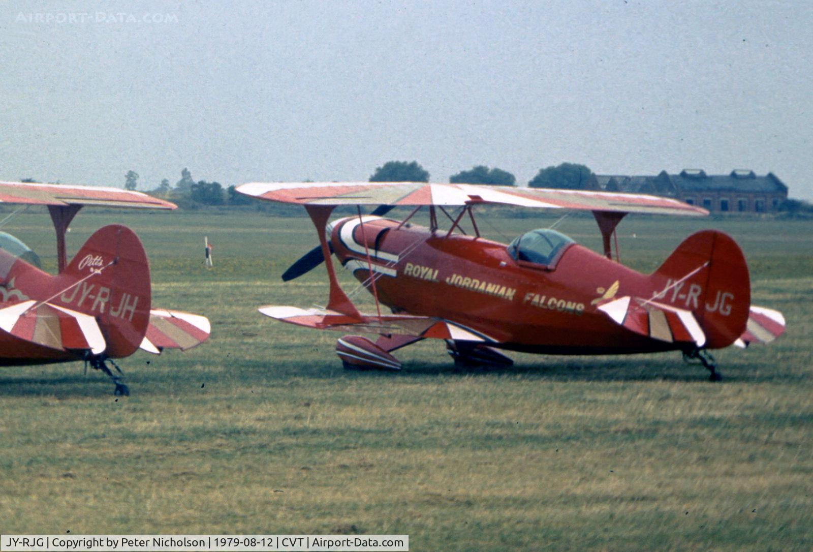 JY-RJG, 1976 Pitts S-2A Special C/N 2116, The Royal Jordanian Falcons aerobatic team attended the 1979 Coventry Airshow.