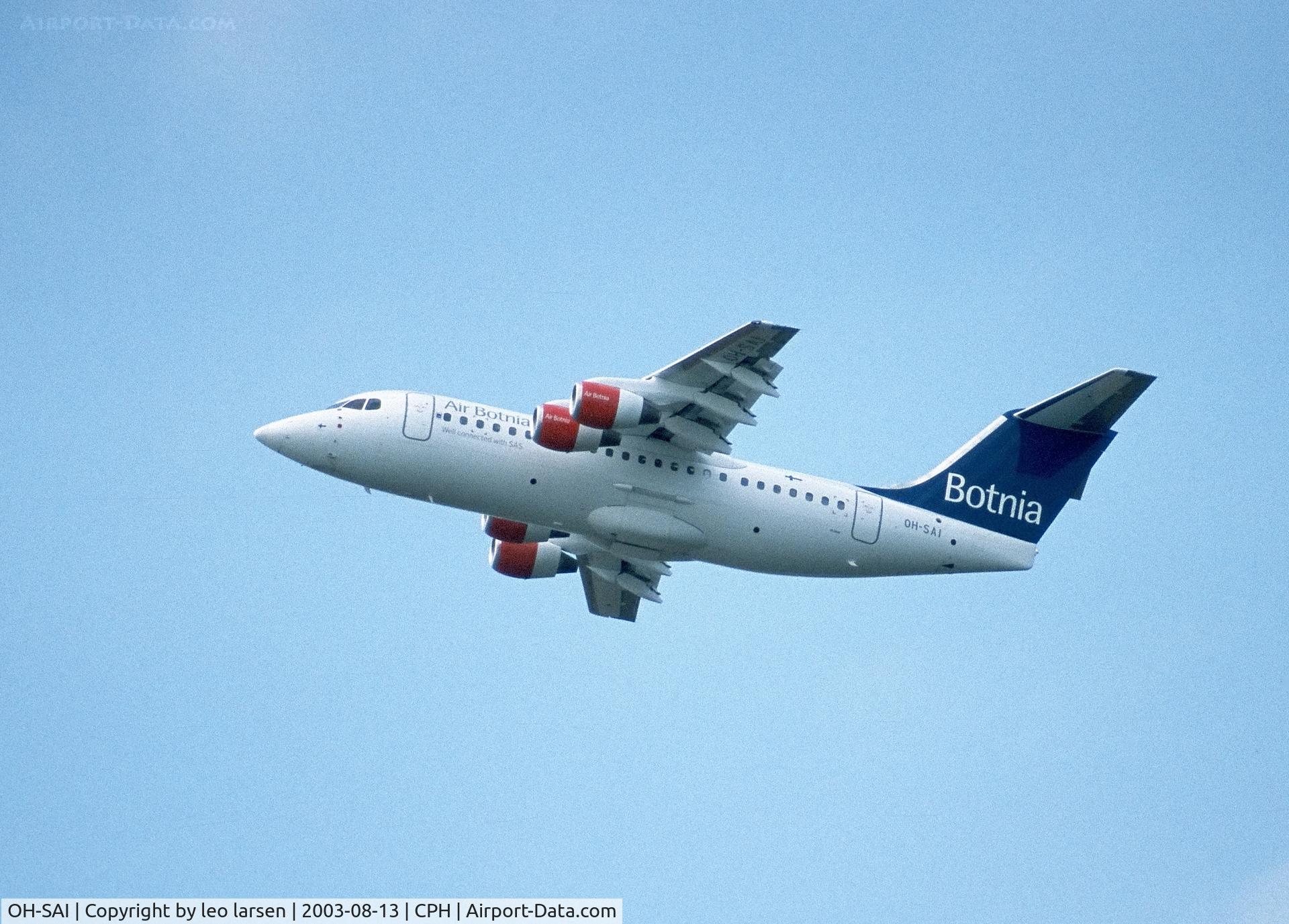 OH-SAI, 2001 BAE Systems Avro 146-RJ85 C/N E.2385, Copenhagen 13.8.2003