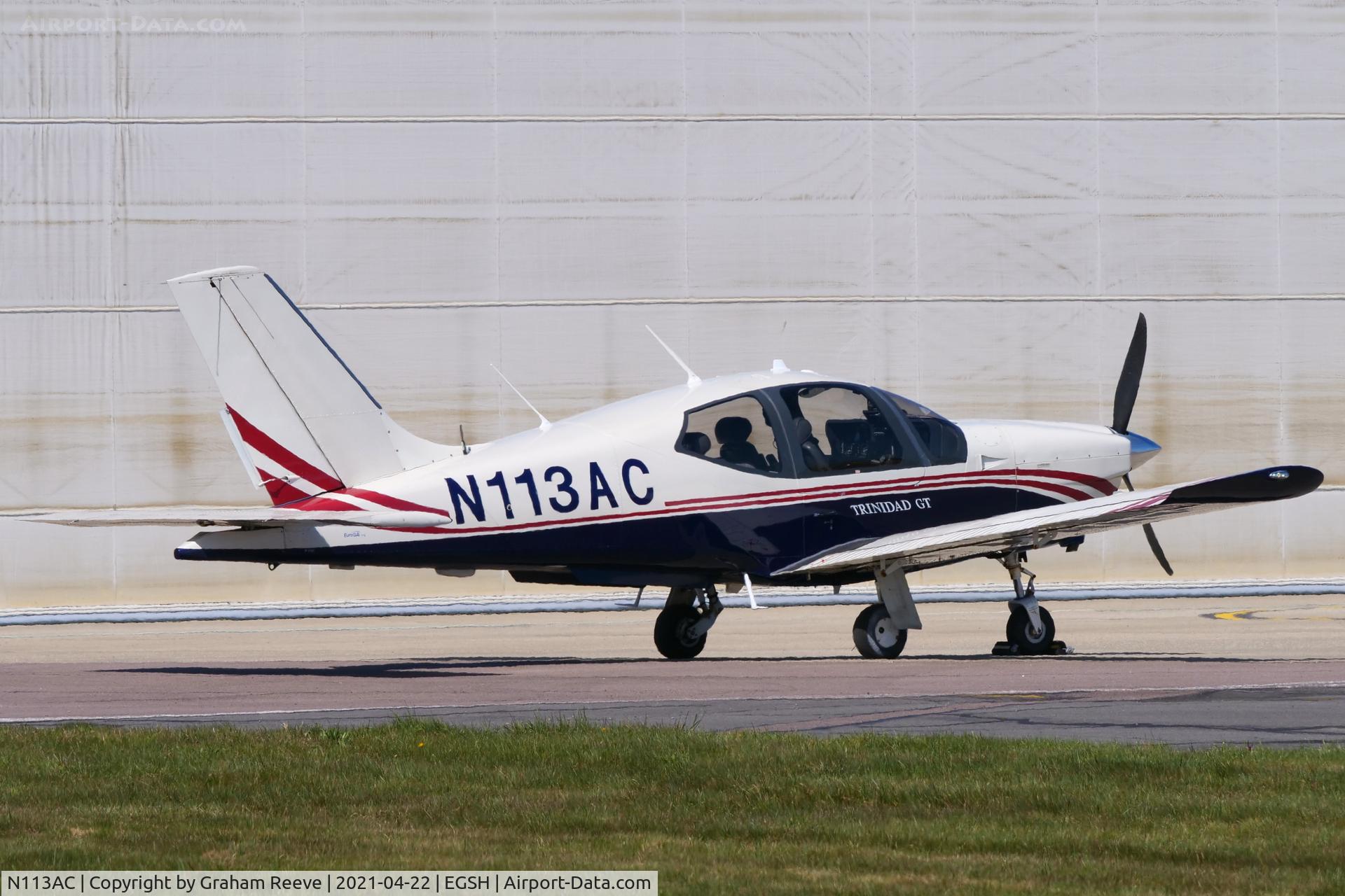 N113AC, 2002 Socata TB-20 Trinidad C/N 2121, Parked at Norwich.
