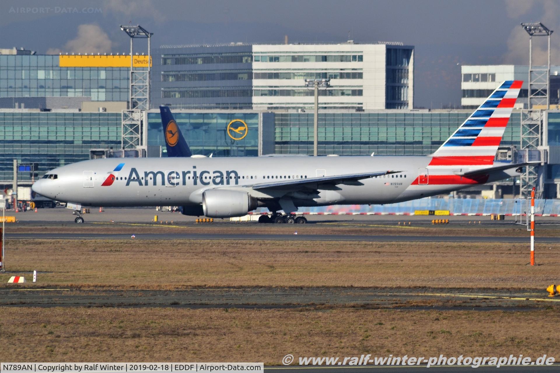 N789AN, 2000 Boeing 777-223 C/N 30252, Boeing 777-223ER - AA AAL American Airlines - 30252 - N789AN - 18.02.2019 - FRA