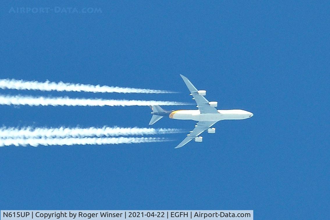 N615UP, 2019 Boeing 747-8F C/N 64261/1553, OTT. UPS Boeing 747-8F eastbound at 35000 feet.