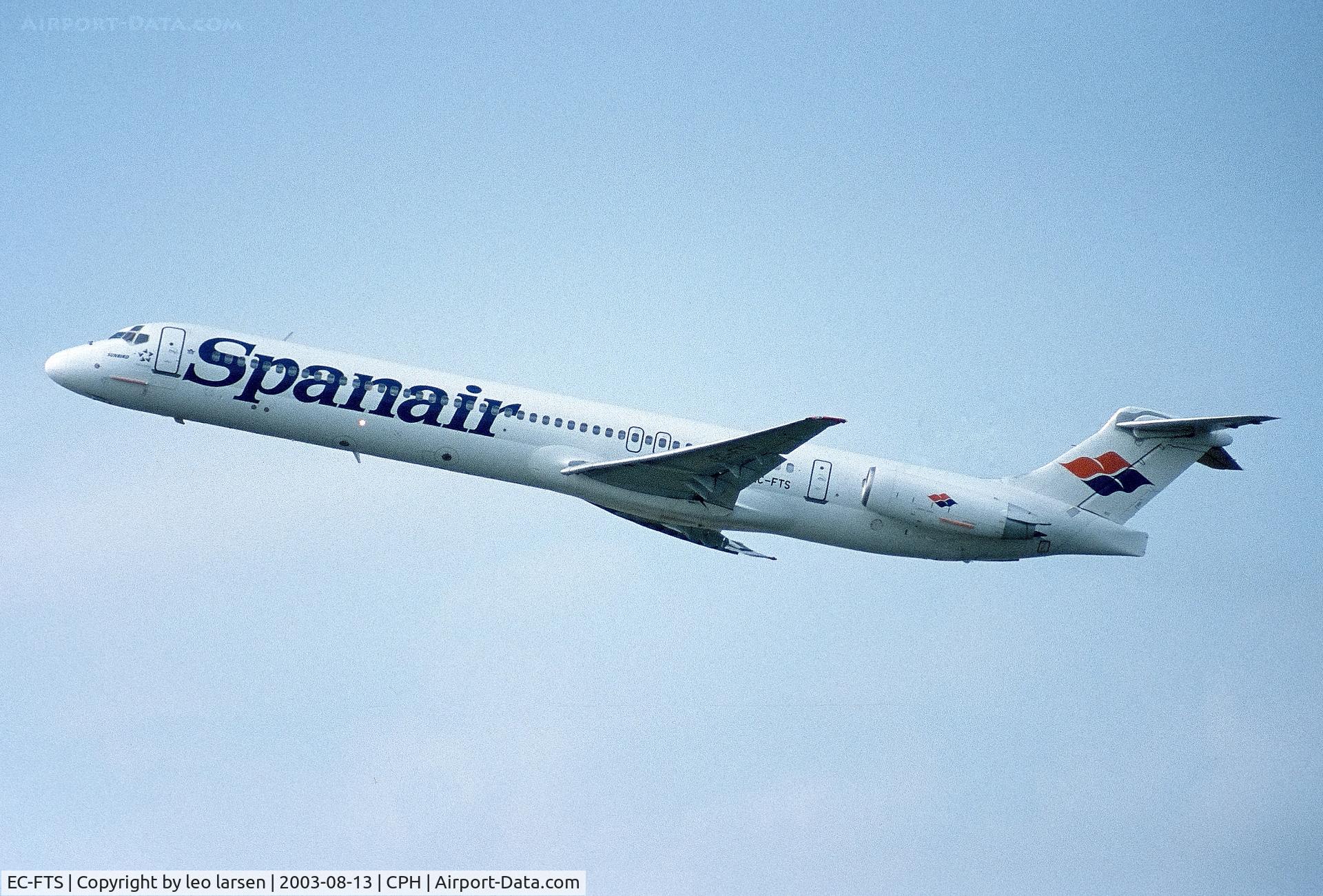 EC-FTS, 1988 McDonnell Douglas MD-83 (DC-9-83) C/N 49621-1495, Copenhagen 13.8.2003