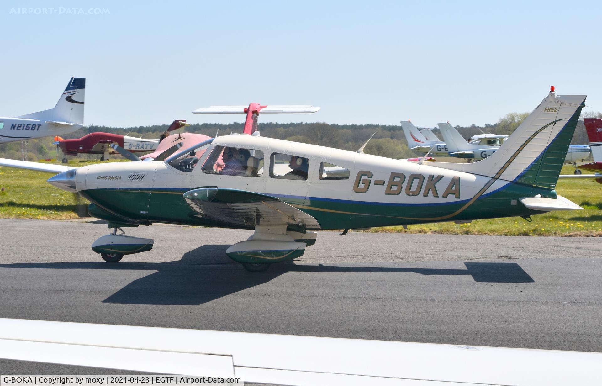 G-BOKA, 1979 Piper PA-28-201T Turbo Dakota C/N 28-7921076, Piper PA-28-201T Turbo Dakota at Fairoaks.