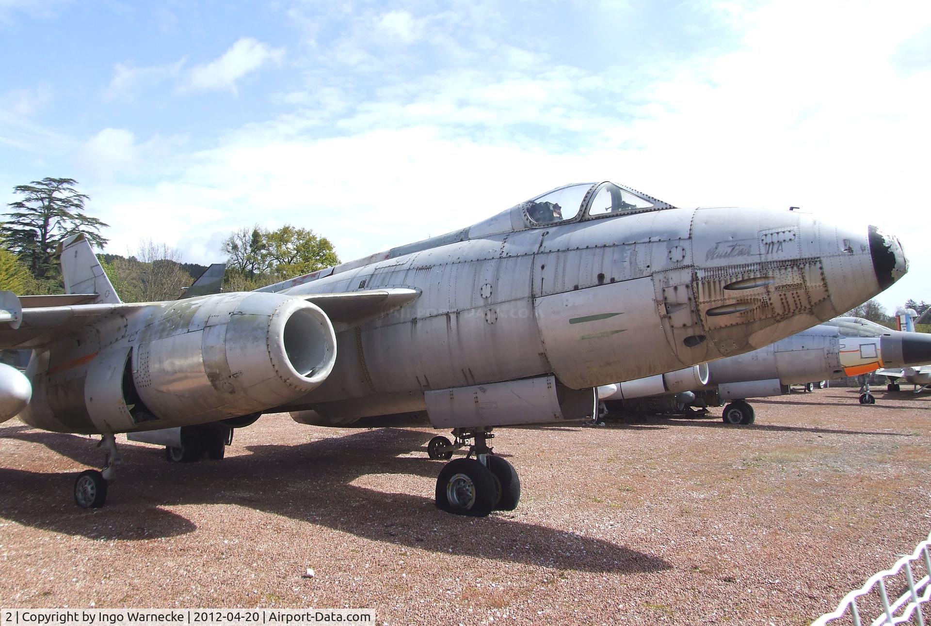 2, Sud Aviation SO-4050A Vautour IIA C/N 2, Sud-Ouest SO.4050A Vautour II A at the Musee de l'Aviation du Chateau, Savigny-les-Beaune