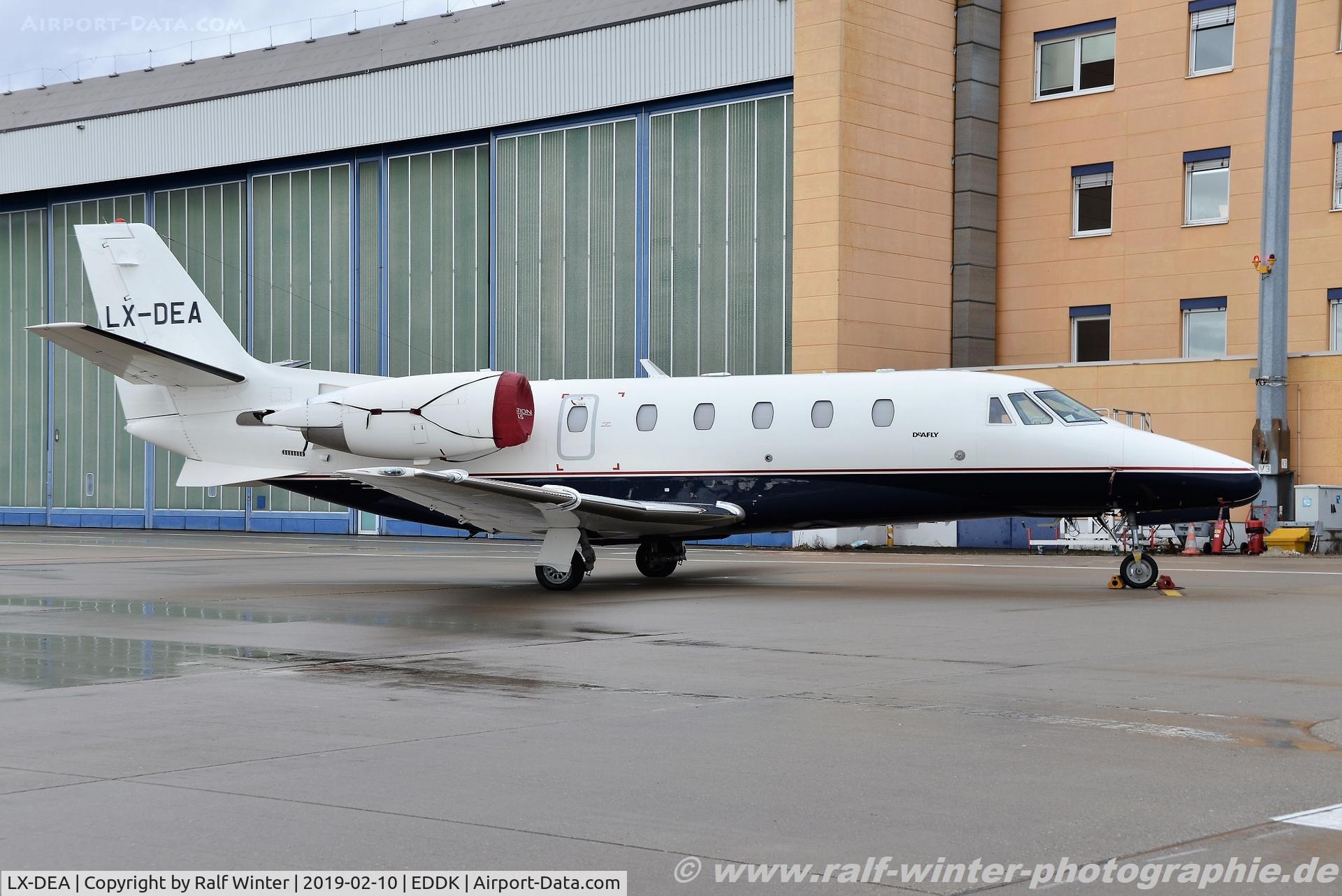 LX-DEA, 2008 Cessna 560XLS Citation Excel C/N 560-5801, Cessna 560XL Citation XLS - LXA Luxaviation SA - 560-5801 - LX-DEA - 10.02.2019 - CGN