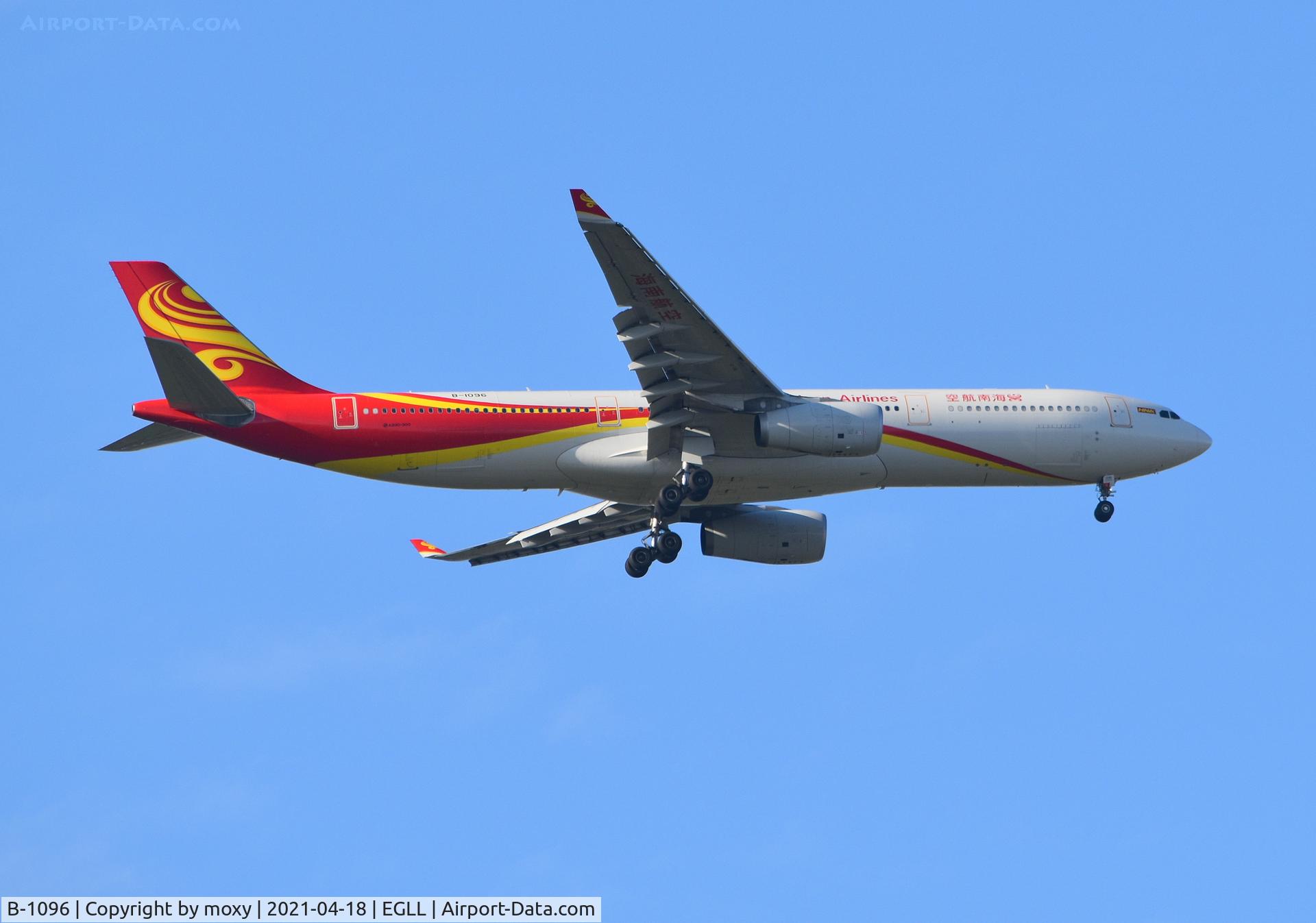 B-1096, 2018 Airbus A330-343 C/N 1871, Airbus A330-343 on finals to 9R London Heathrow.