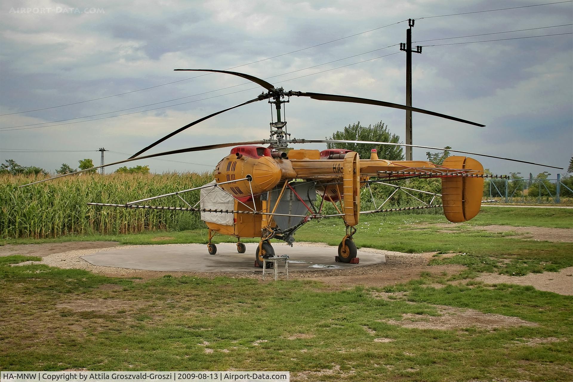 HA-MNW, 1976 Kamov Ka-26 Hoodlum C/N 7605609, Kápolnásnyék, agricultural airport and take-off field, Hungary