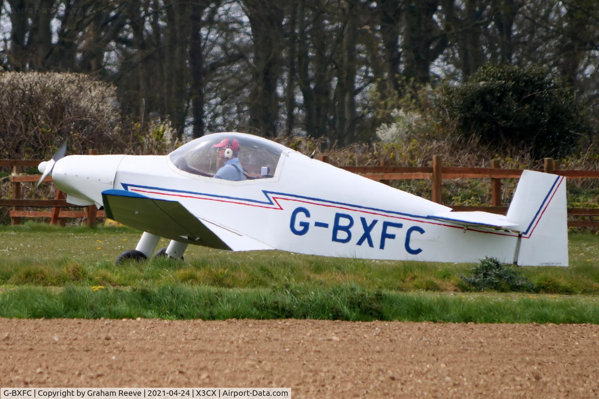 G-BXFC, 1997 Jodel D-18 C/N PFA 169-11322, Just landed at Northrepps.
