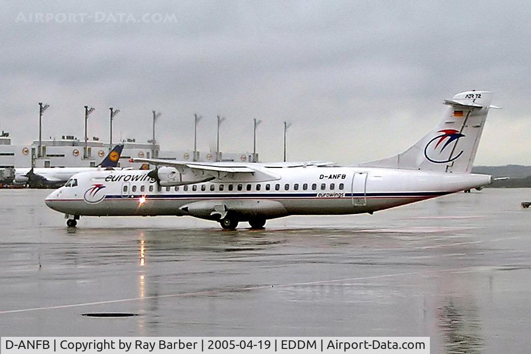 D-ANFB, 1991 ATR 72-202 C/N 229, D-ANFB   Aerospatiale ATR-72-202 [229] (EuroWings) Munich-Franz Josef Strauss~D 19/04/2005