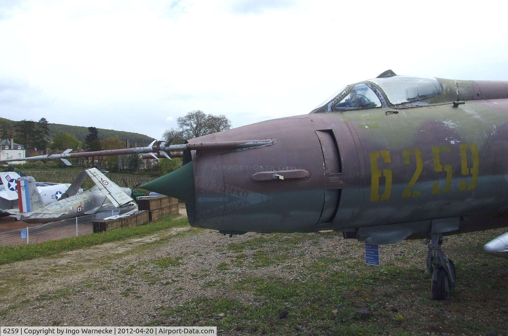 6259, Sukhoi Su-20 C/N 74209, Sukhoi Su-20 (Su-17M export version) FITTER-C at the Musee de l'Aviation du Chateau, Savigny-les-Beaune