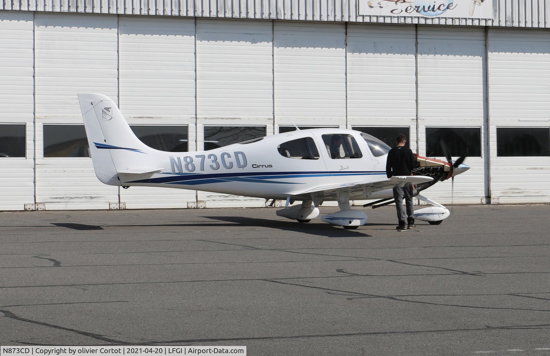 N873CD, 2002 Cirrus SR20 C/N 1229, engine test