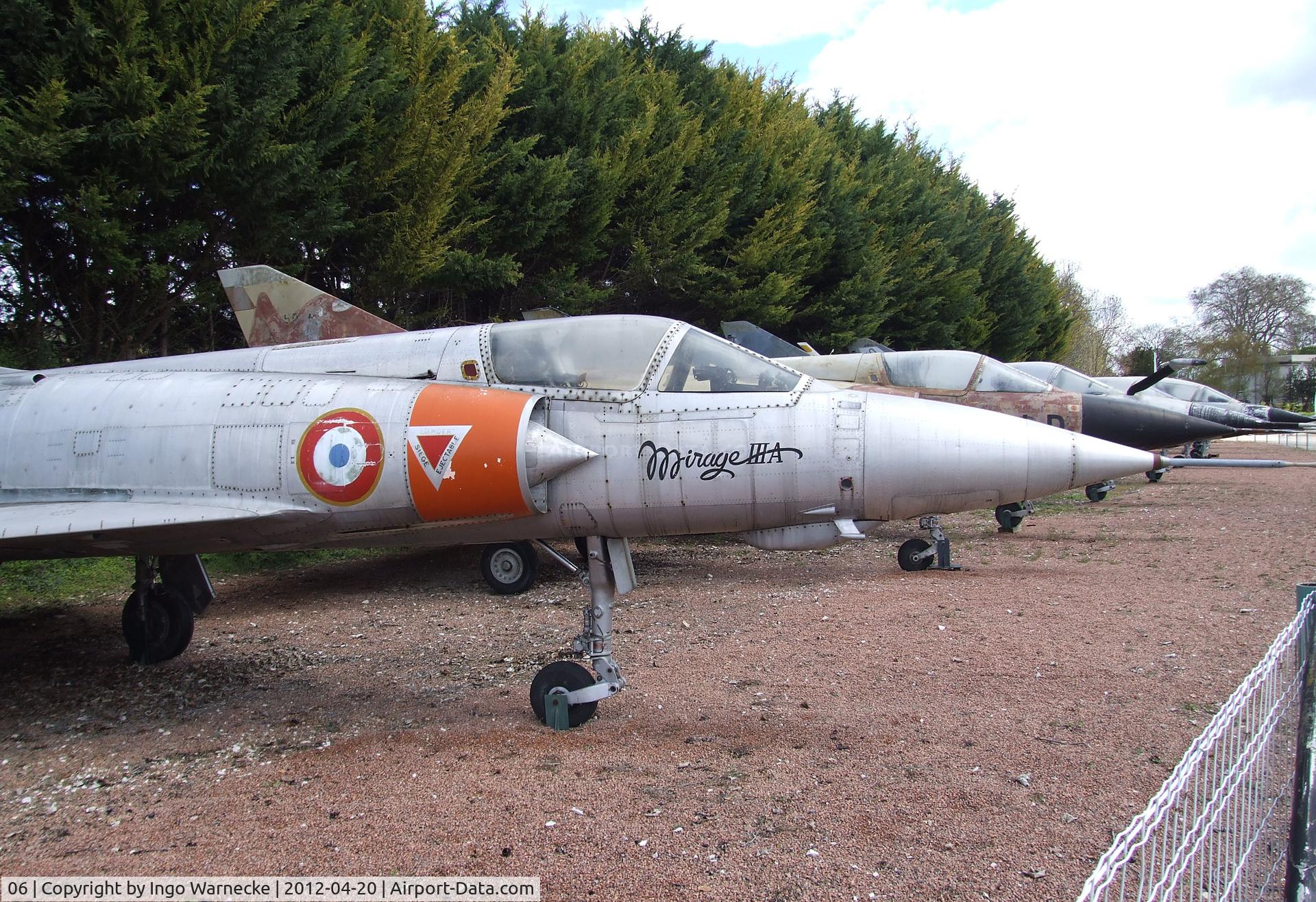 06, 1959 Dassault Mirage IIIA C/N 06, Dassault Mirage III A at the Musee de l'Aviation du Chateau, Savigny-les-Beaune