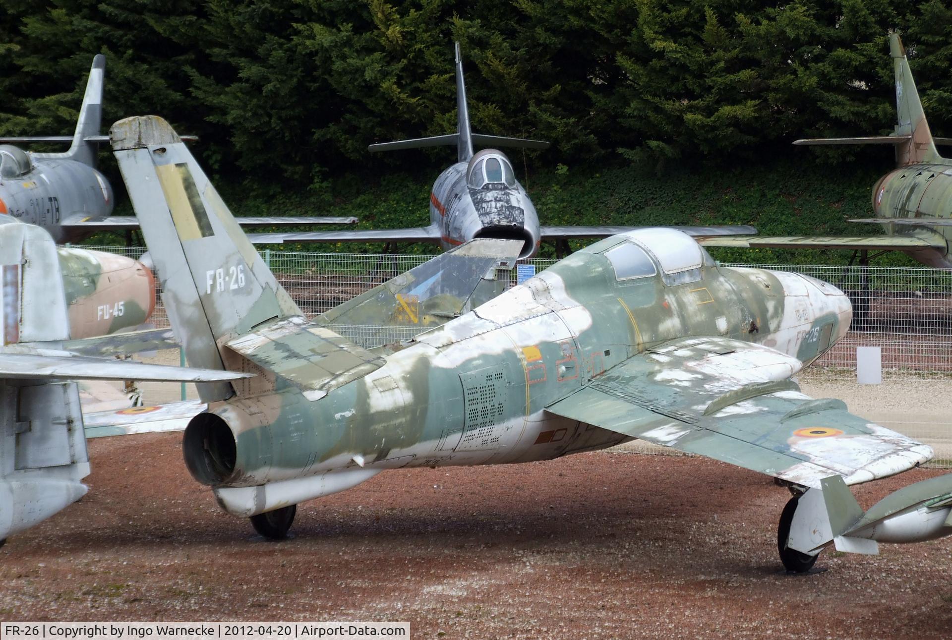 FR-26, 1951 Republic RF-84F Thunderflash C/N Not found (51-1886), Republic RF-84F Thunderflash at the Musee de l'Aviation du Chateau, Savigny-les-Beaune