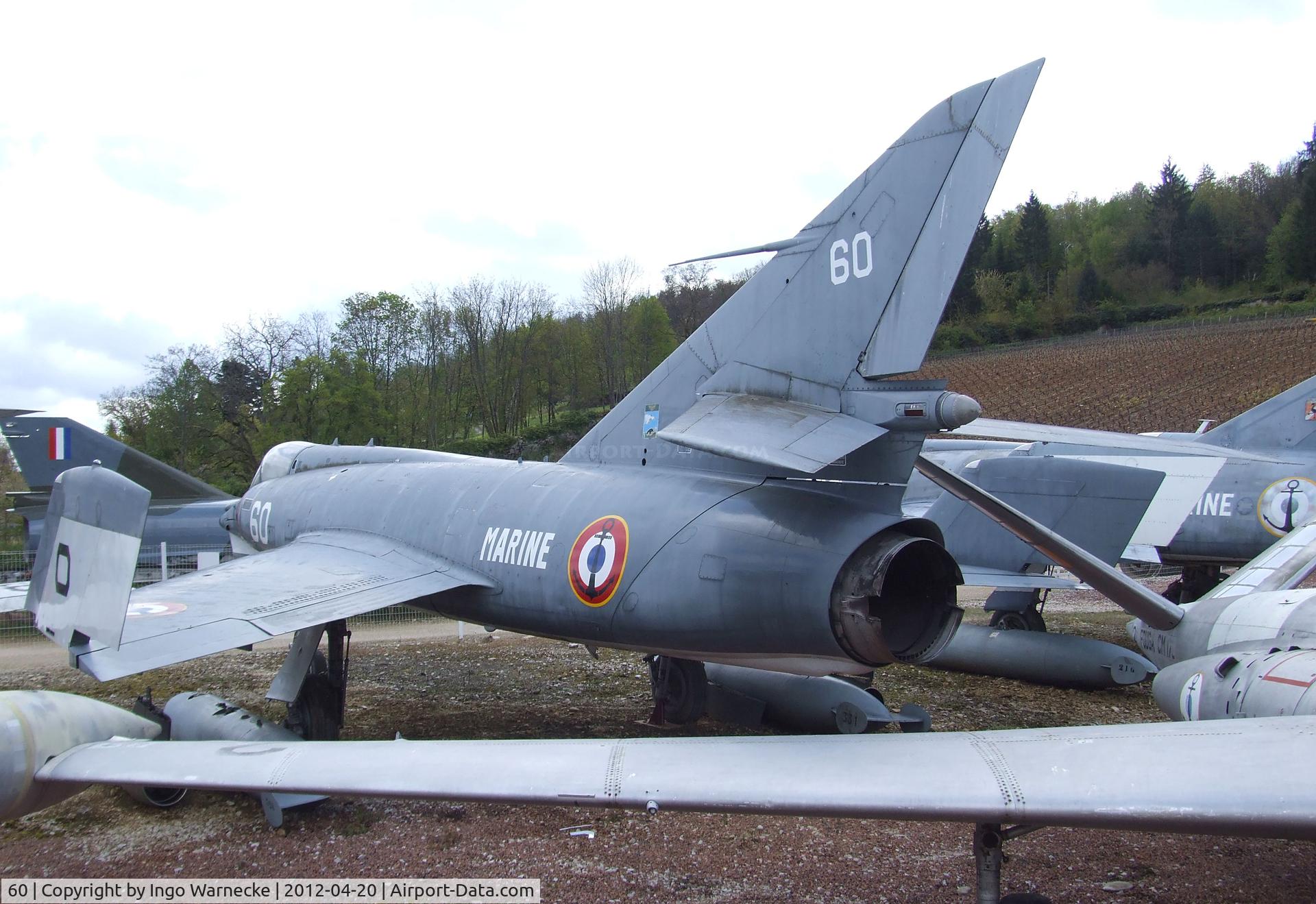 60, Dassault Etendard IV.M C/N 21, Dassault Etendard IV M at the Musee de l'Aviation du Chateau, Savigny-les-Beaune