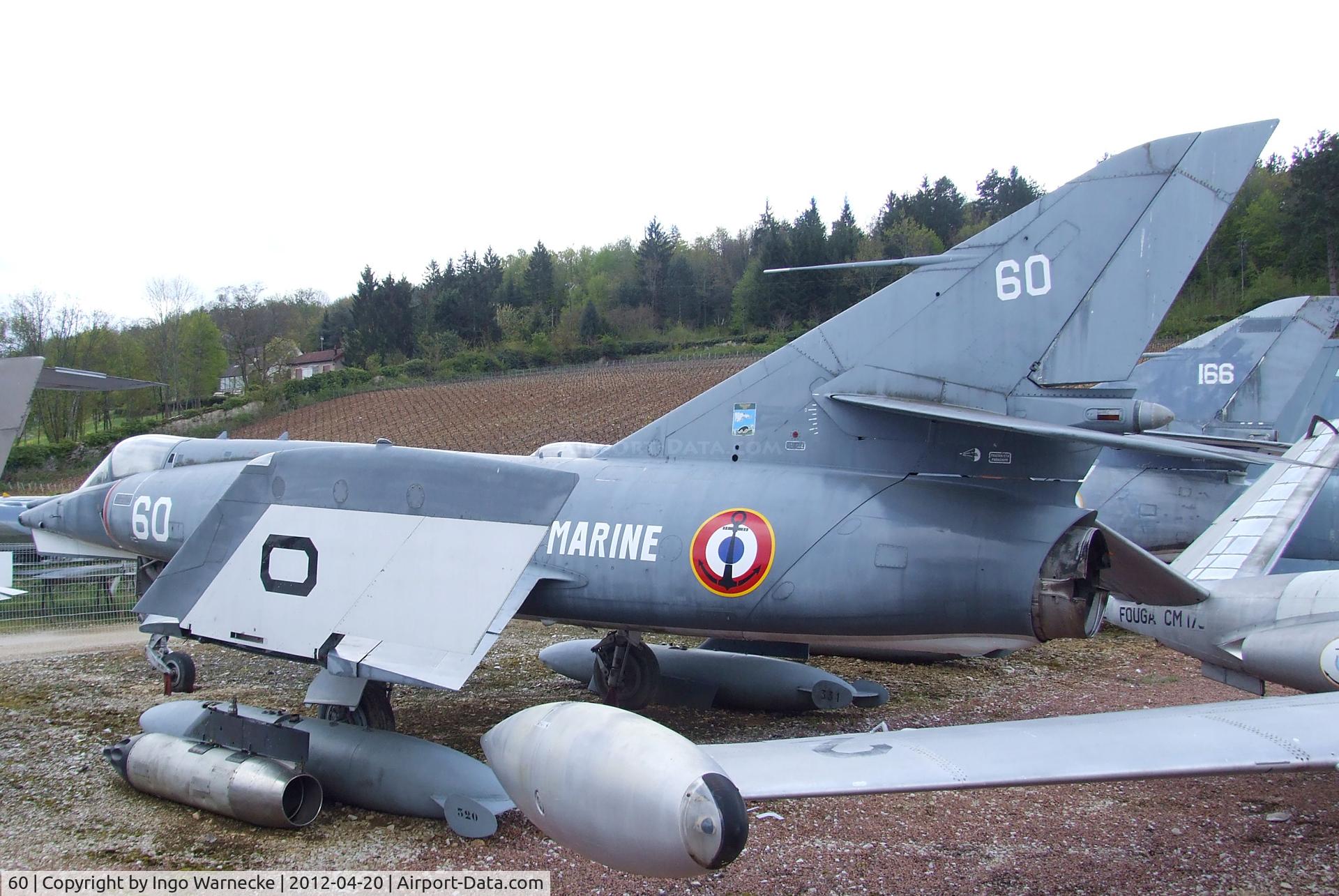 60, Dassault Etendard IV.M C/N 21, Dassault Etendard IV M at the Musee de l'Aviation du Chateau, Savigny-les-Beaune
