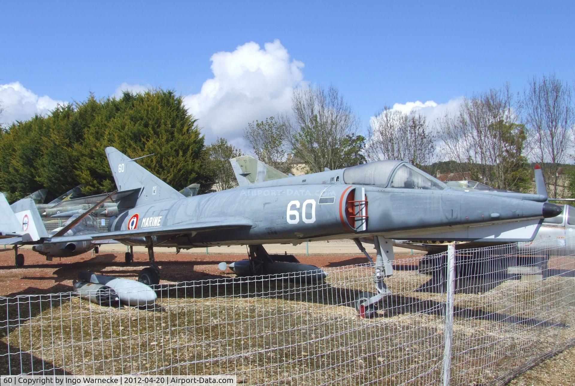 60, Dassault Etendard IV.M C/N 21, Dassault Etendard IV M at the Musee de l'Aviation du Chateau, Savigny-les-Beaune