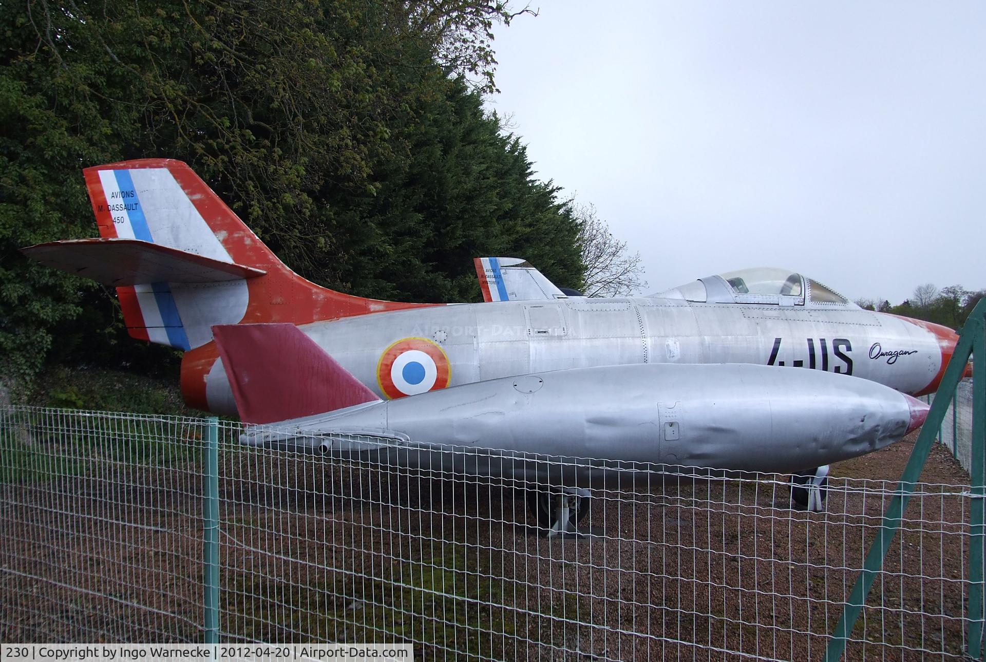 230, Dassault MD-450 Ouragan C/N 230, Dassault MD.450 Ouragan at the Musee de l'Aviation du Chateau, Savigny-les-Beaune
