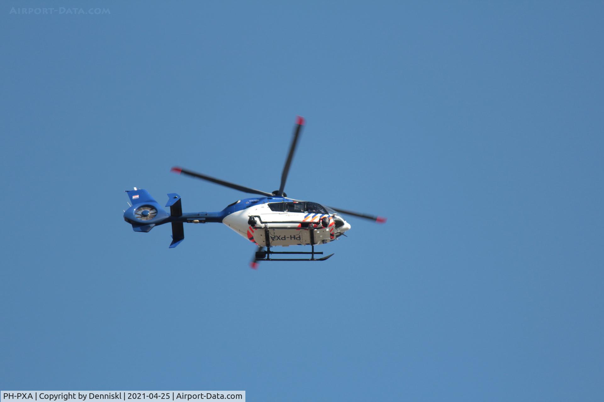PH-PXA, 2009 Eurocopter EC-135P-2+ C/N 0760, KLPD Police Aviaton Service above Arnhem, as ZXP01