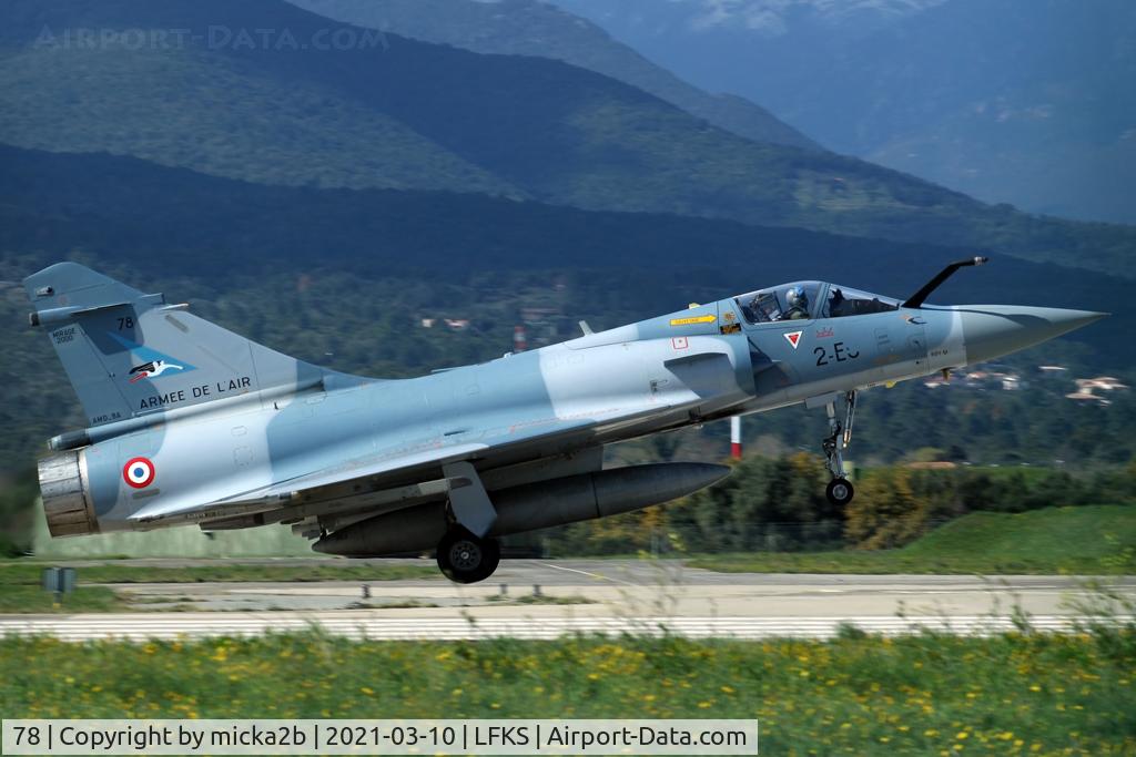78, Dassault Mirage 2000-5F C/N 318, Now 2-EC, Landing