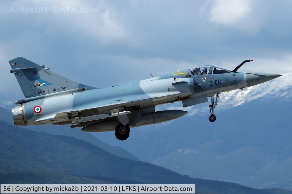 56, Dassault Mirage 2000-5F C/N 56, Rejected take off