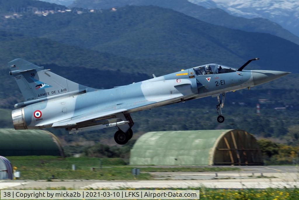 38, Dassault Mirage 2000-5F C/N 167, Now 2-EI, Landing