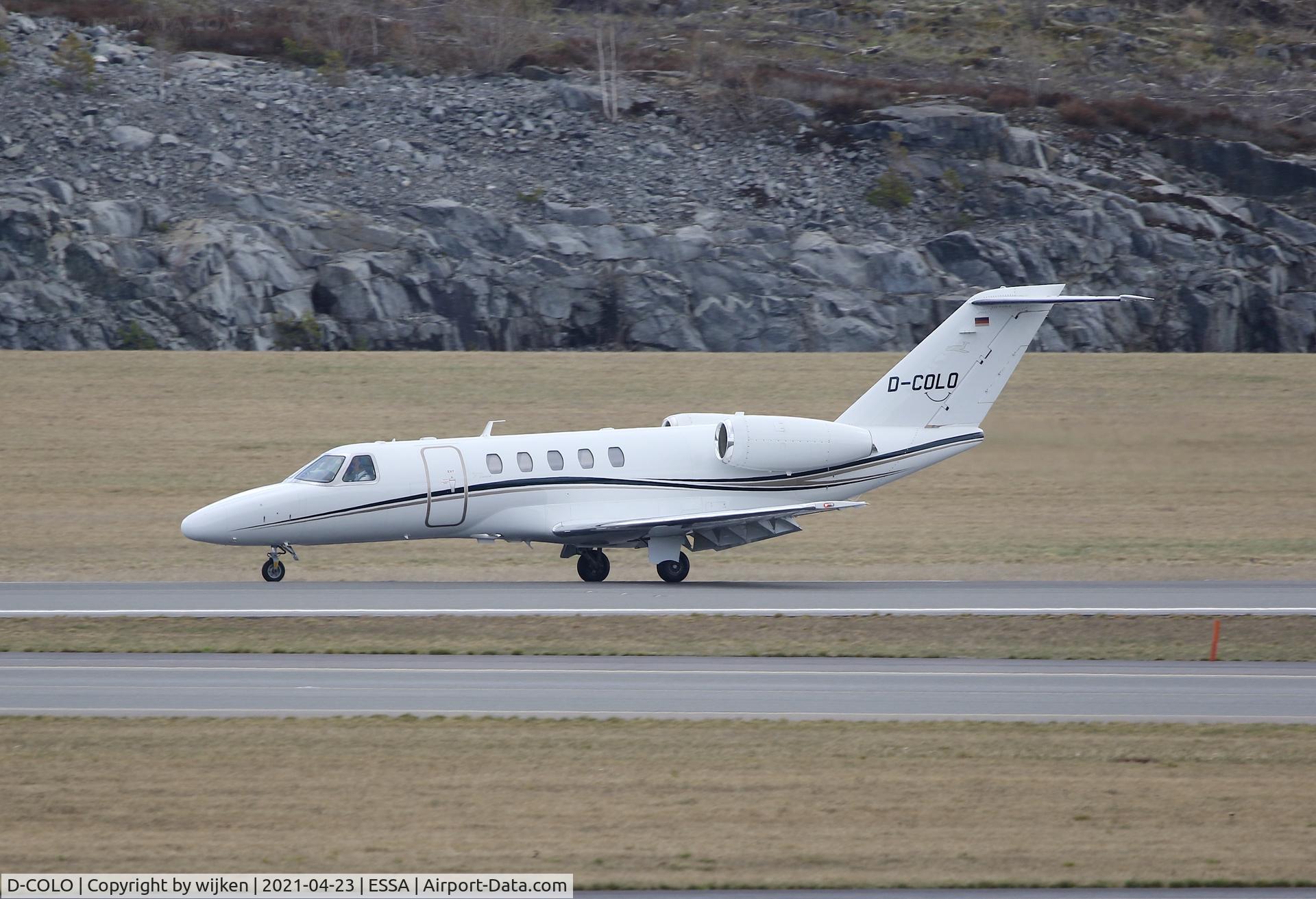 D-COLO, 2011 Cessna 525C CitationJet CJ4 C/N 525C-0044, RWY 01R