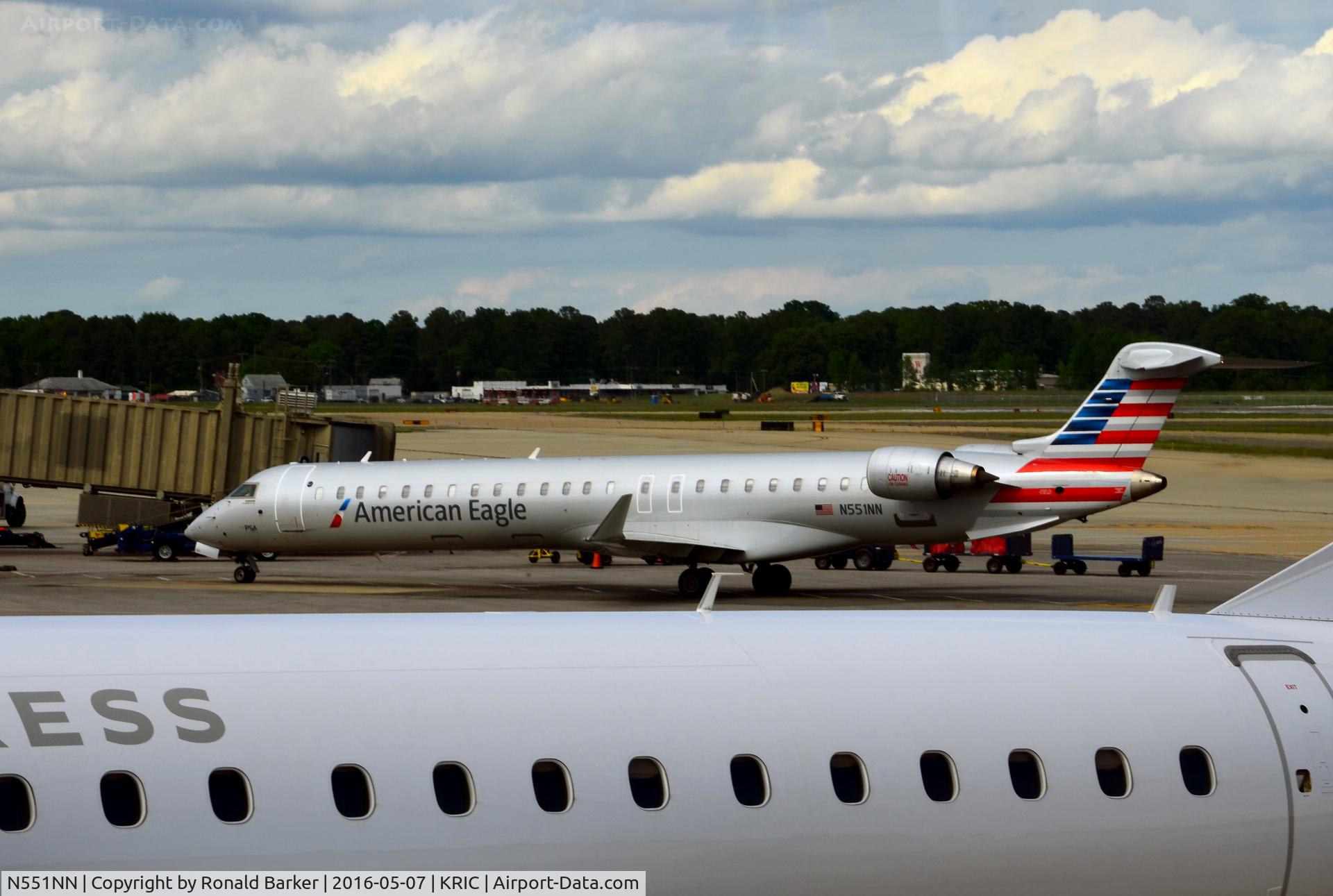 N551NN, 2014 Bombardier CRJ-900 (CL-600-2D24) C/N 15327, Taxi to park Richmond, VA