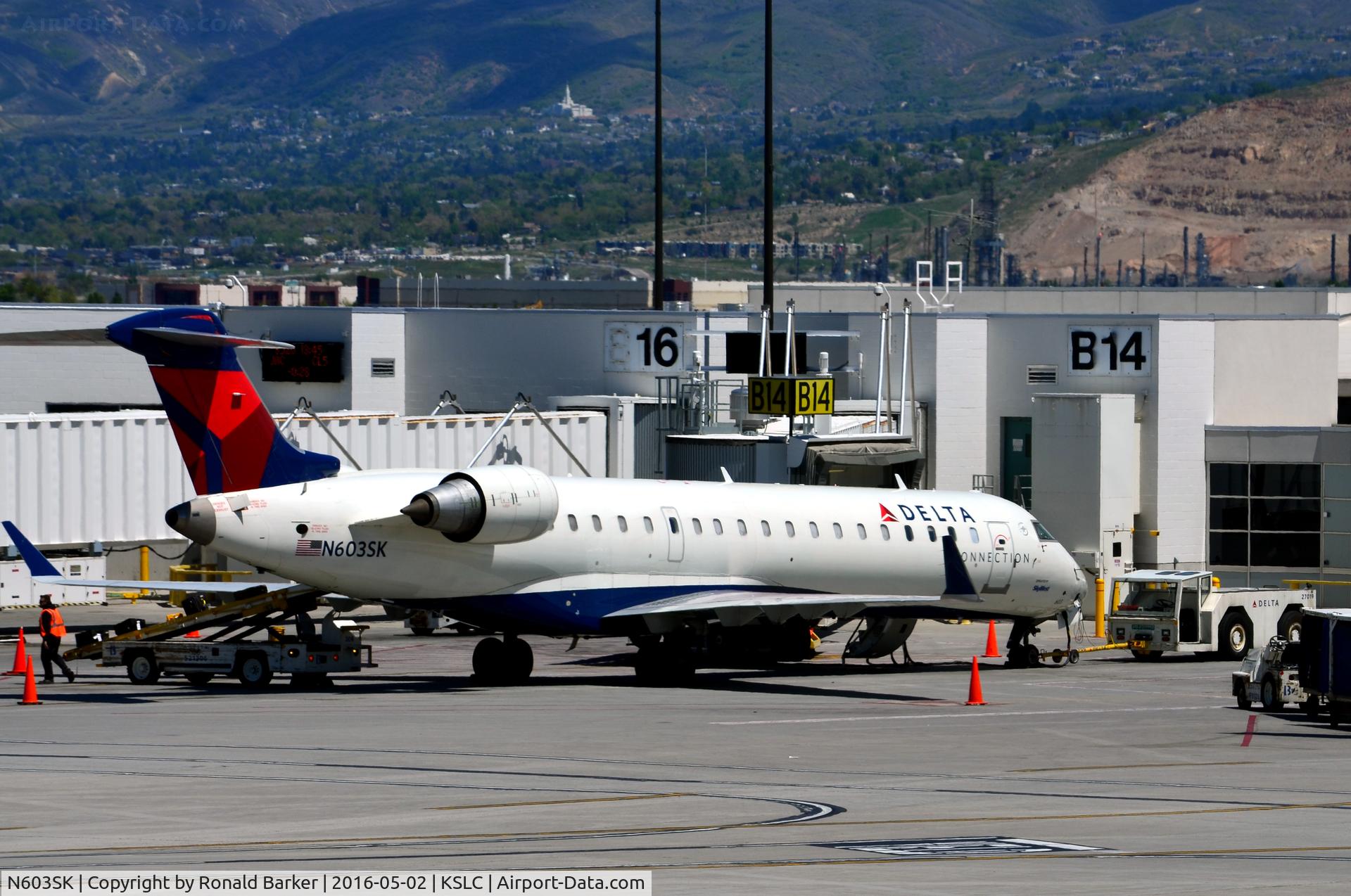 N603SK, 2006 Bombardier CRJ-702 (CL-600-2C10) Regional Jet C/N 10248, Gate B14 SLC